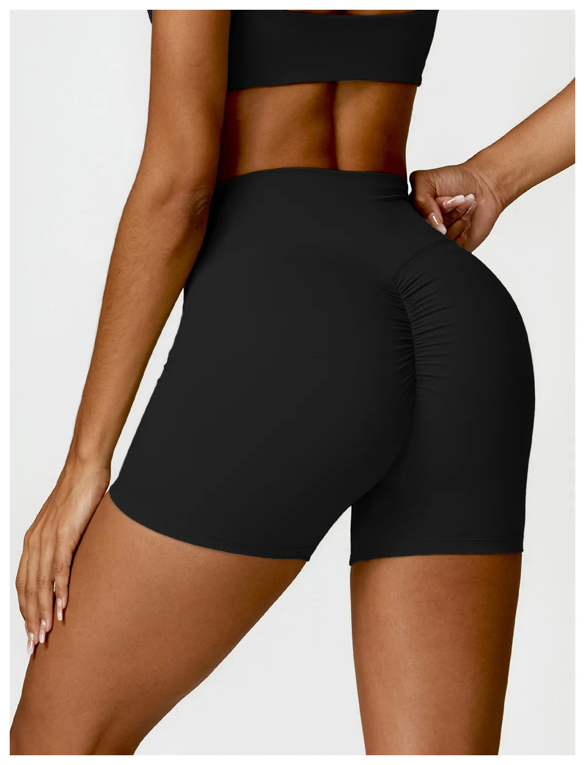 Women Sports Short Yoga Legging Shorts Squat Proof High Waist Fitness Tight Shorts Cycling Running Push Up Workout Gym Shorts