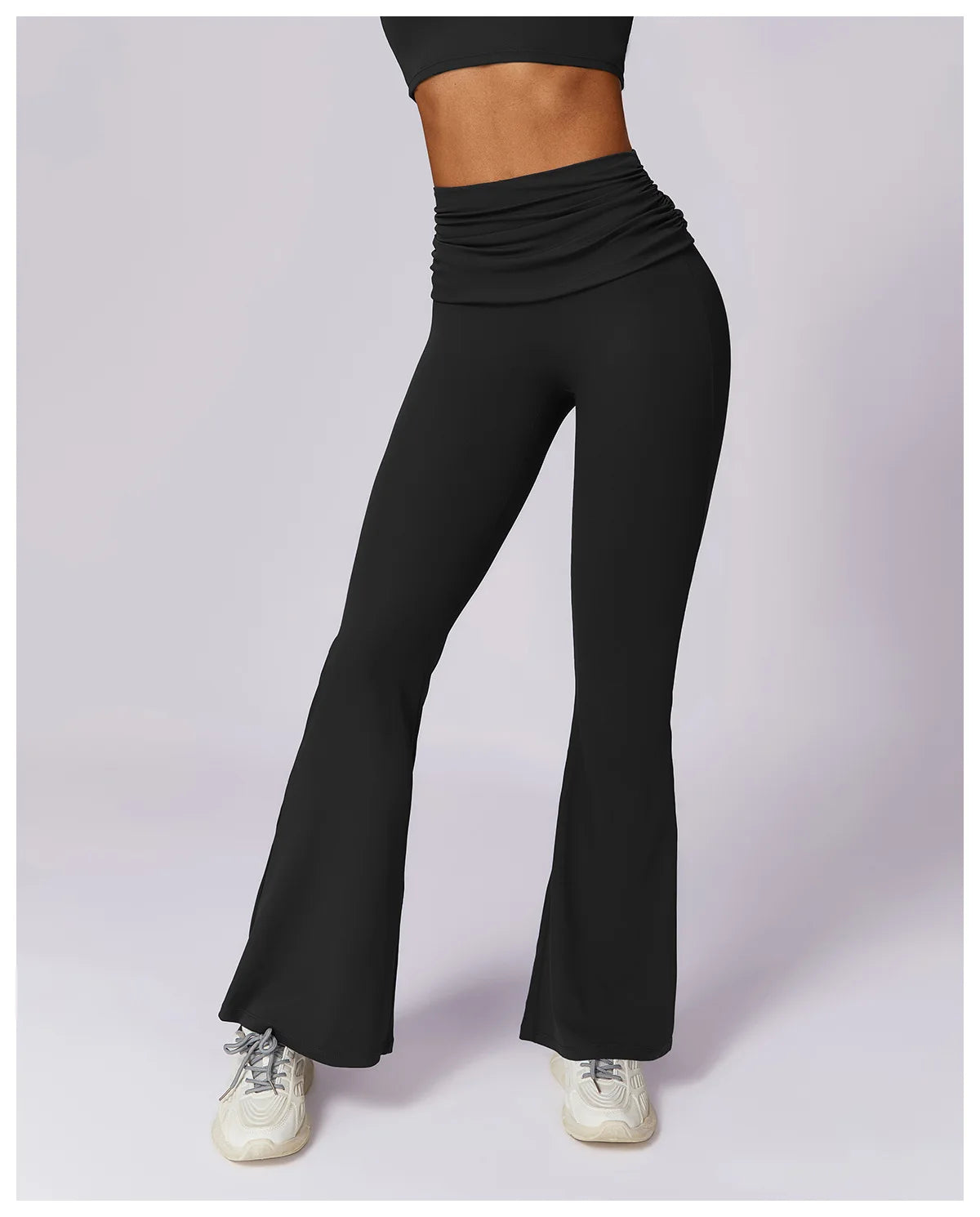 Workout Flare Leggings Yoga Pants Women High Waist Wide Leg Pant Women Gym Fitness Sports Black Flared Pant Latin Dance Trousers
