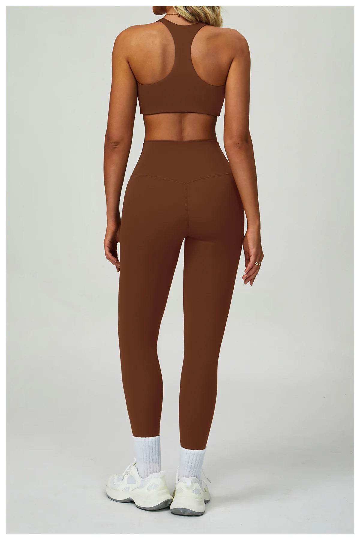 2/3PCS Women's Tracksuit Yoga Set Push Up Workout Sportswear Gym Clothing High Waist Leggings Fitness Long Sleeved Sports Suits