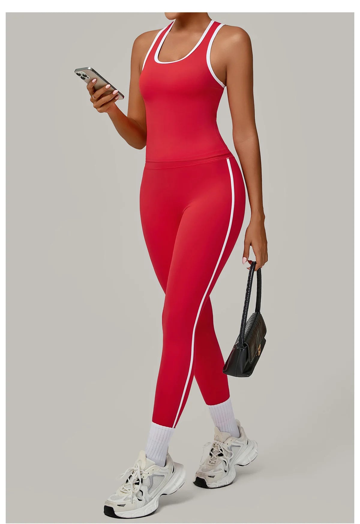Sportswear 2PCS Women's Tracksuit Yoga Clothes Fitness Set Breathable Activewear Sexy Sports Bra Top High-Waisted Leggings Set