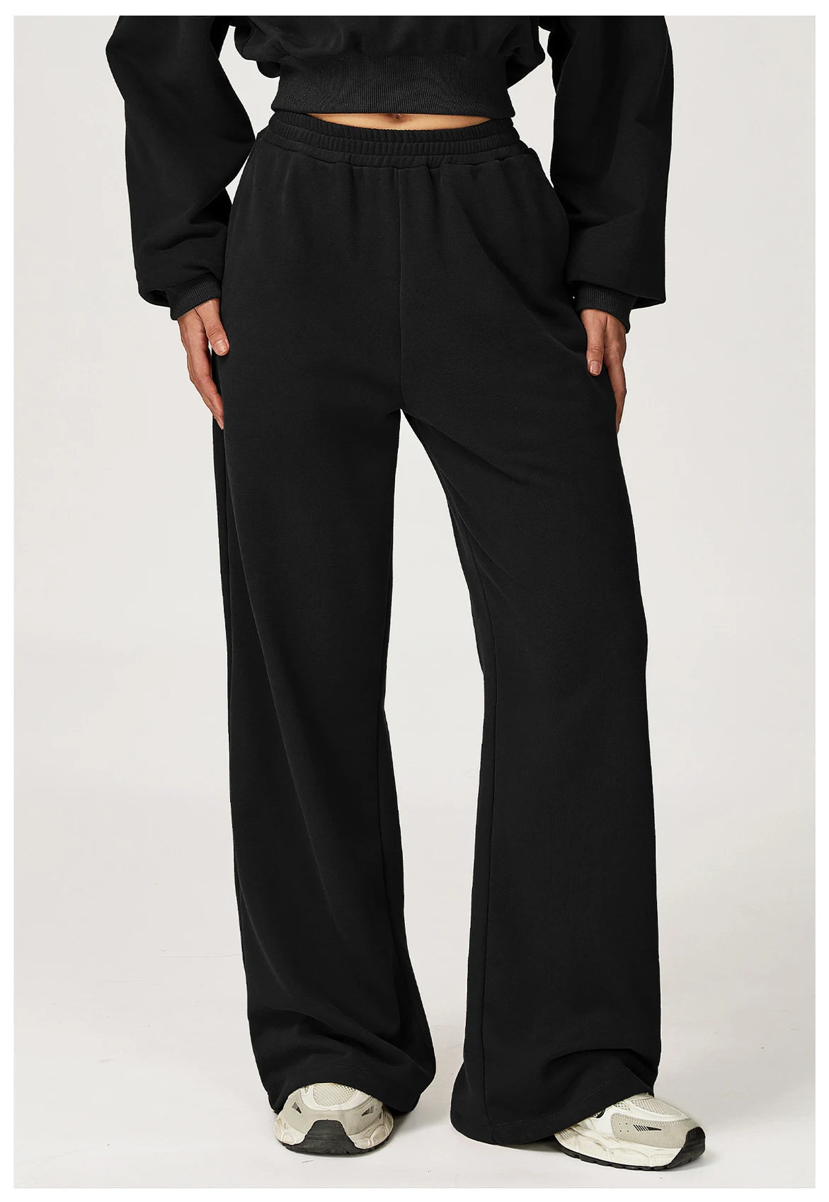 Winter New High Waisted Women's Yoga Pants Wide Leg Slimming Straight Leg Loose Pants Outdoor Casual Sports Running Pants