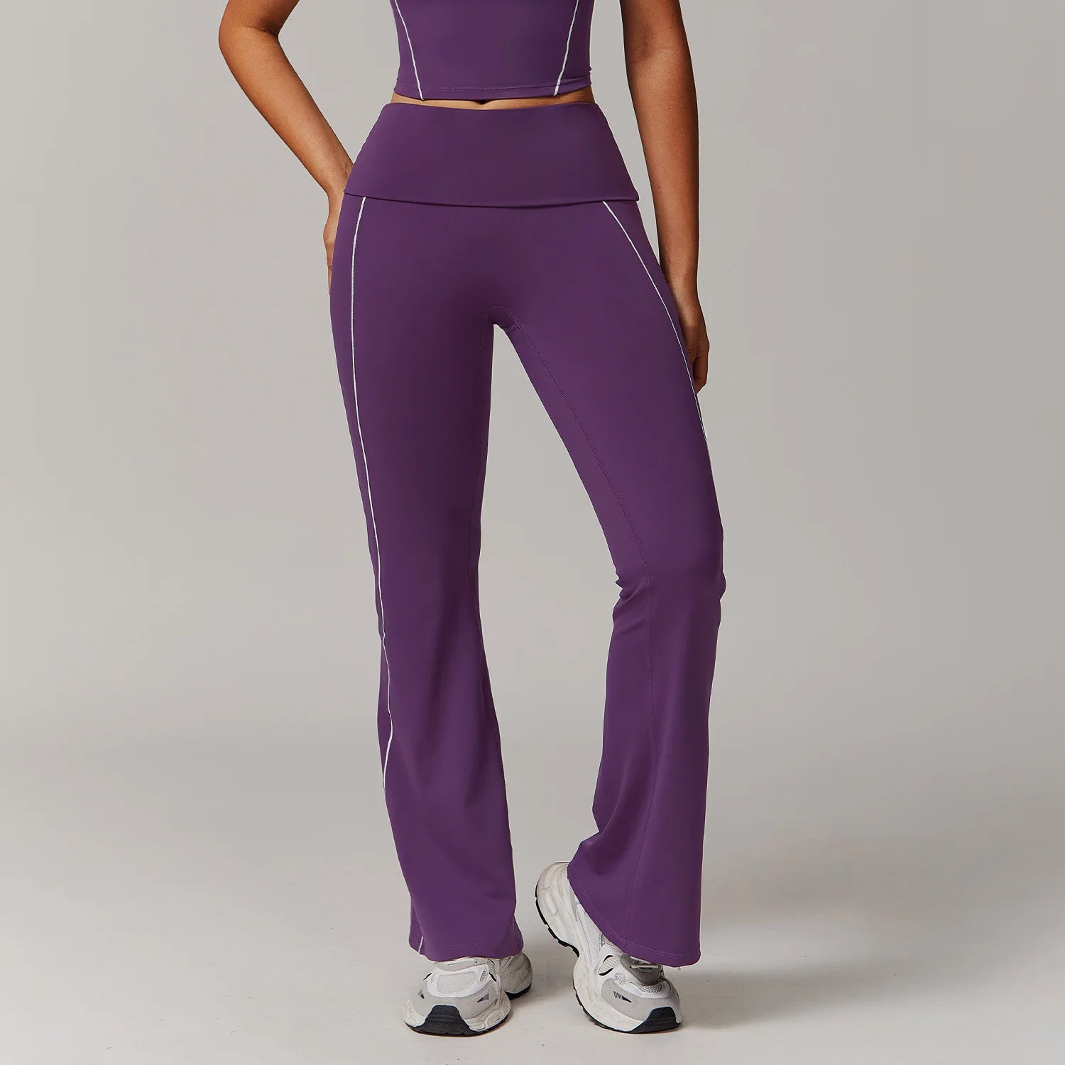 Fitness Bell-bottoms Women Sport Leggings High Waist Wide Leg Pants Yoga Leggings Gym Quick Dry Push Up Slim Pants Female Tights