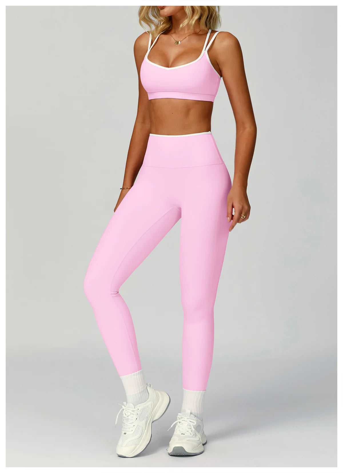 Gym Tracksuit Yoga Set 2 Pieces Workout Outfits Fitness Sportswear High Waist Leggings Sports Bra Athletic Wear Women Clothes