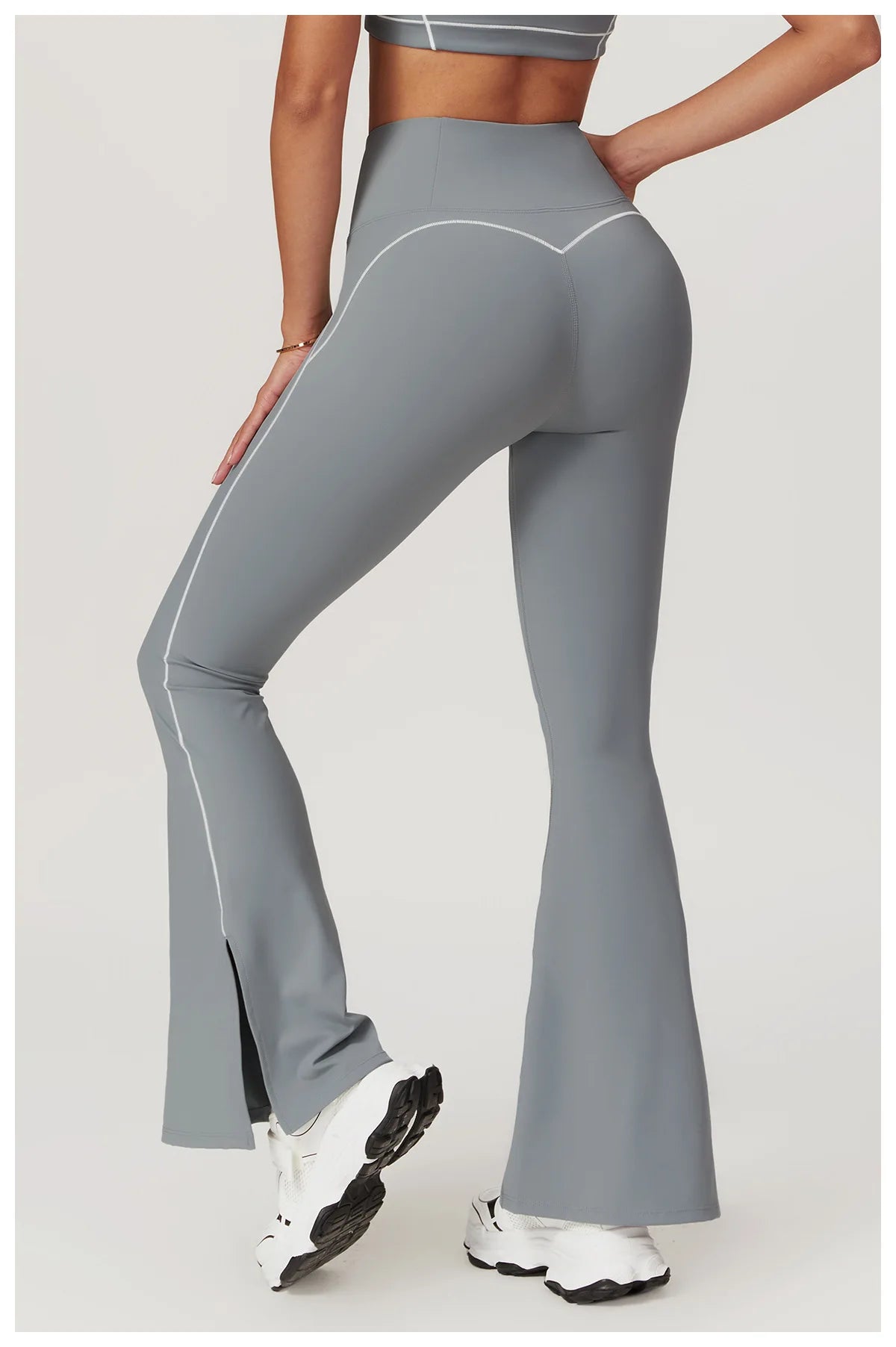 Yoga Flare Leggings Women Bell-bottoms Fitness Push Up High Waiste Wide Leg Workout Pants Gym Elastic Tights Exercise Sport Pant