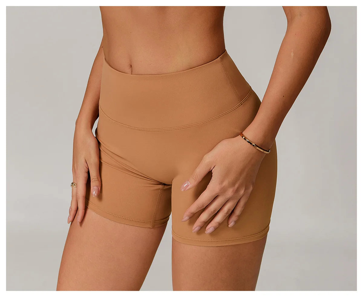 Shorts Gym Women Sports Shorts High Elasticity Yoga Clothing Absorbent Short Sets Push Up Pants Cycling Jogging Fitness Legging