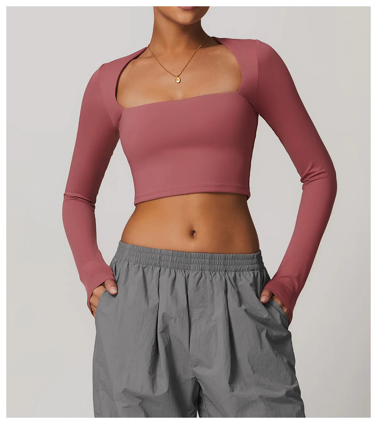 Women Yoga Long sleeved Women's Outdoor Running Fitness Wear T-shirt Sport Long Sleeved Yoga Shirt Gym Push Up Workout Top