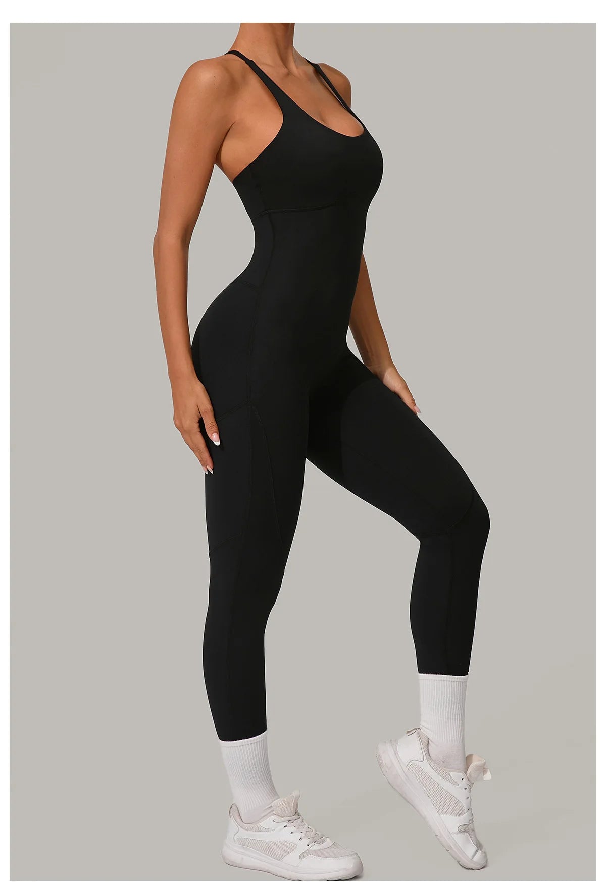 Women's Tracksuit Jumpsuits One-Piece Suit Sleeveless Yoga Set Gym Push Up Workout Clothes Fitness Bodysuit Sportswear Rompers