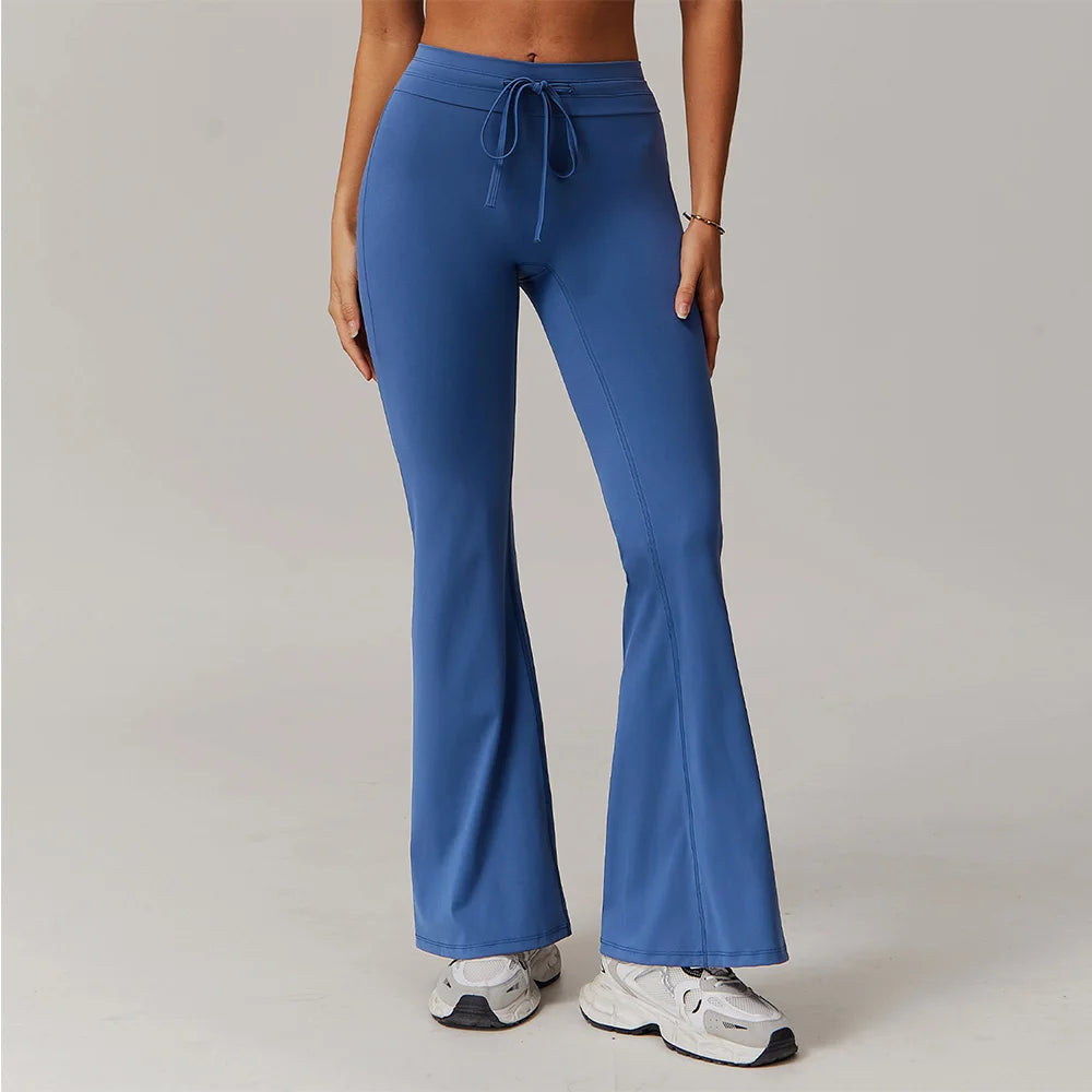 Yoga Pants Sport Leggings Women Bell-bottoms High Waist Wide Leg Pants Push Up Woman Tights Fitness Workout Legging Gym Clothing