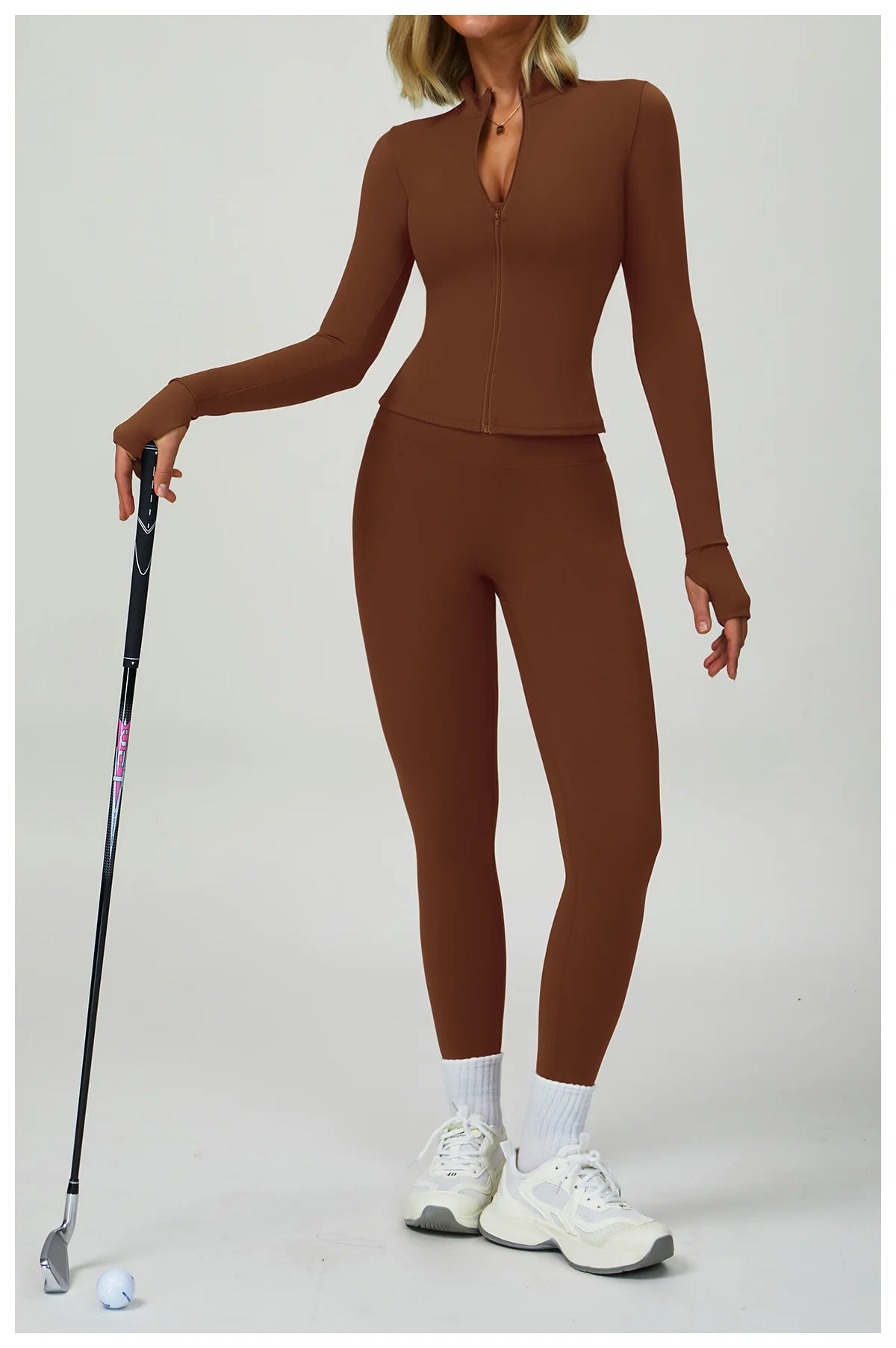 2/3PCS Women's Tracksuit Yoga Set Push Up Workout Sportswear Gym Clothing High Waist Leggings Fitness Long Sleeved Sports Suits