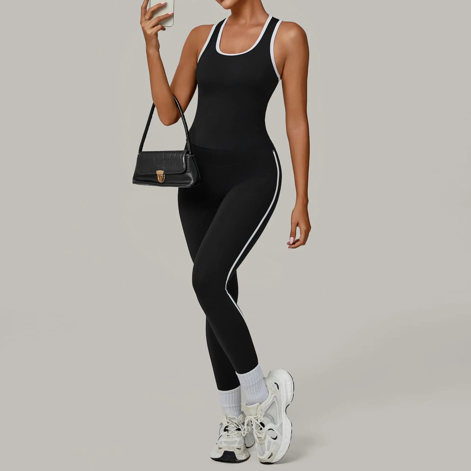 Sportswear 2PCS Women's Tracksuit Yoga Clothes Fitness Set Breathable Activewear Sexy Sports Bra Top High-Waisted Leggings Set