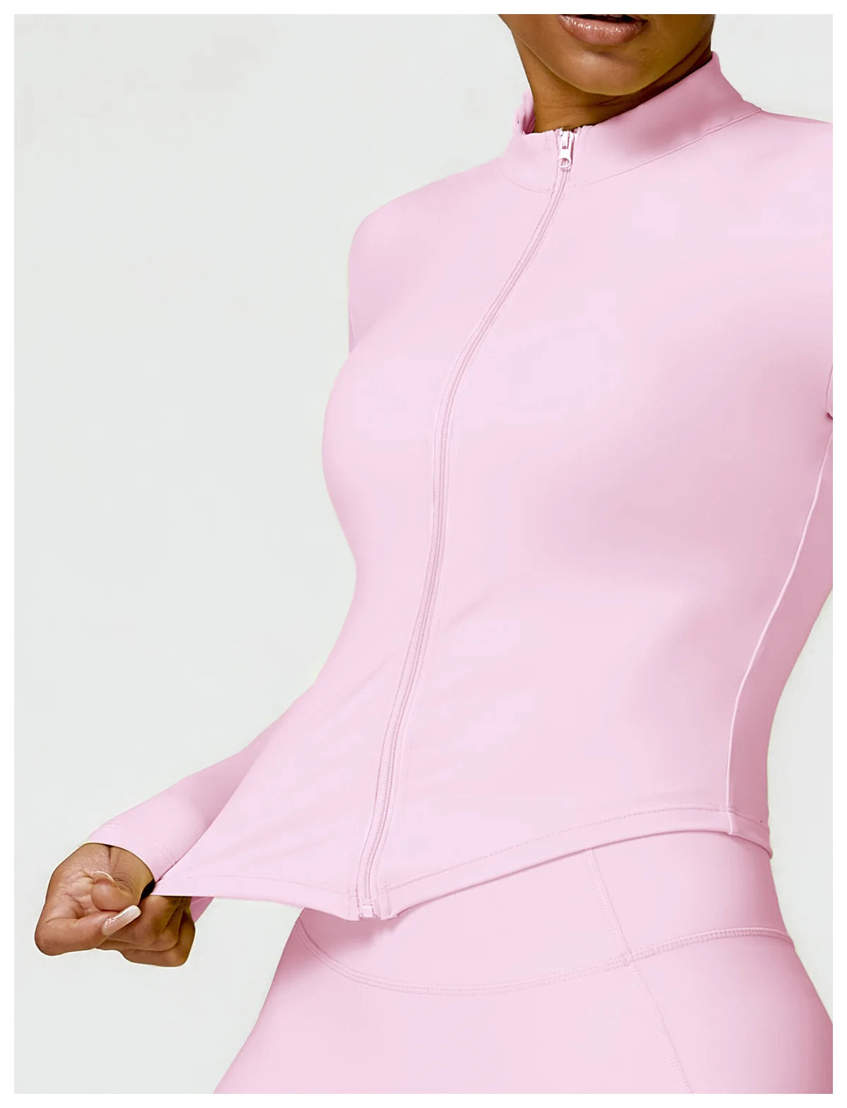 New Running Elasticity Yoga Jacket Zipper Slimming Top Coat Women's Sports Jacket Gym Workout Sports Long Sleeves Women Tights