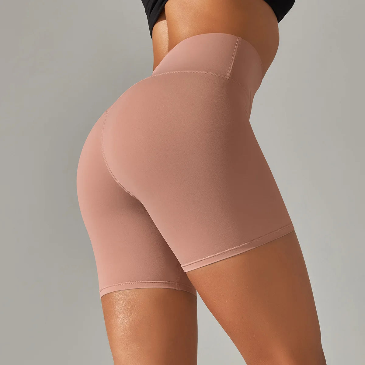 Seamless Yoga Shorts Women Fitness Shorts Running Cycling Shorts Breathable Sports Leggings High Waist Summer Workout Gym Shorts
