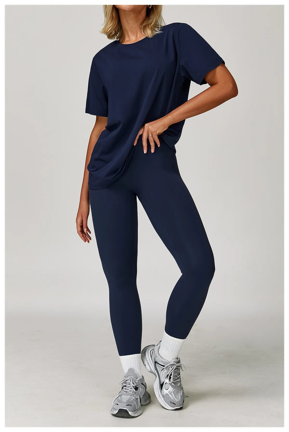 Loose Yoga Shirts Women Top Quick Dry Running Top Tights Push Up Workout Gym Clothes Female Short Sleeve Fitness Sports T-Shirts