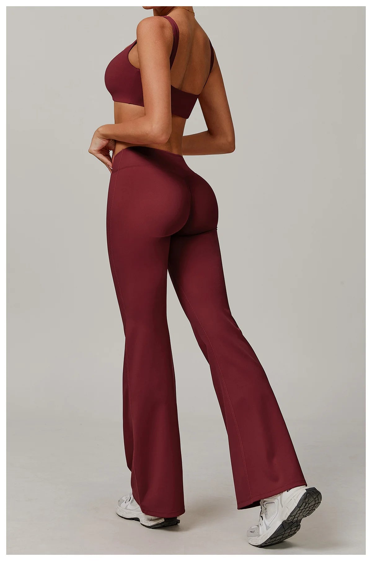 Wide Leg Pants Women Yoga Leggings Women Fitness Leggings Running Pant Sports Leggings High Waist Workout Tight Gym Bell-bottoms