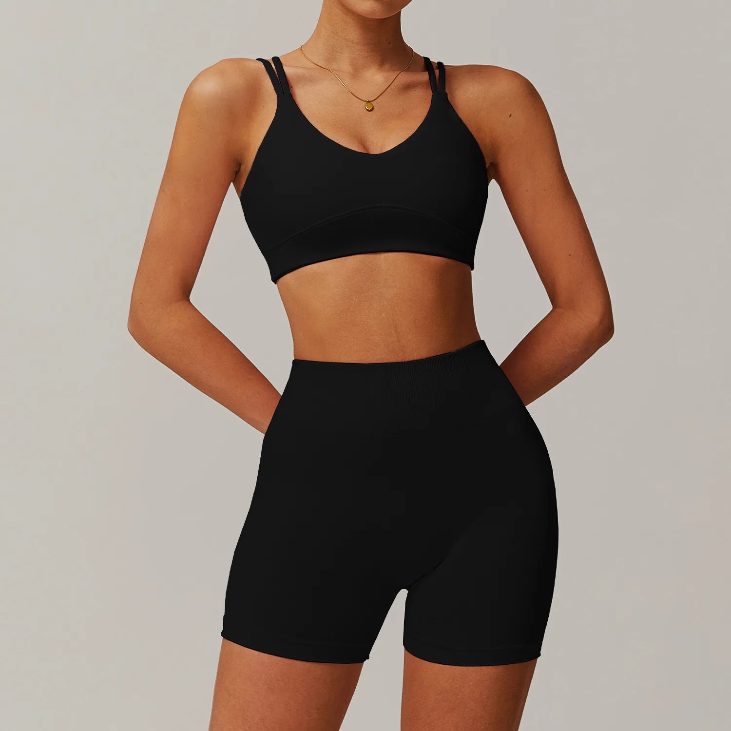 Women Yoga Suit 2PCS Sports Set Quick-Drying Gym Set Women Tracksuit Running Bra Workout Long Sleeve Sports Shirt Yoga Clothing