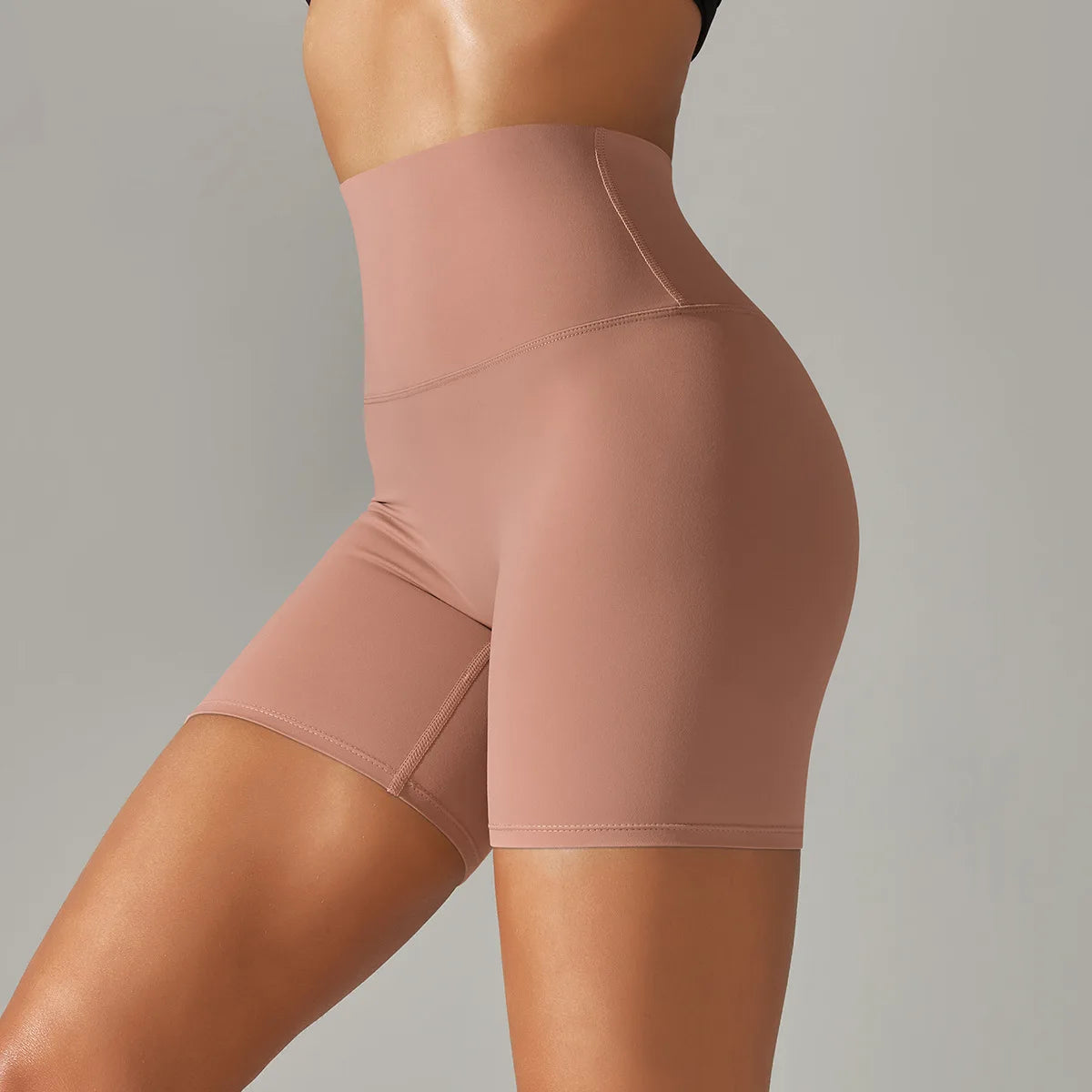 Seamless Yoga Shorts Women Fitness Shorts Running Cycling Shorts Breathable Sports Leggings High Waist Summer Workout Gym Shorts