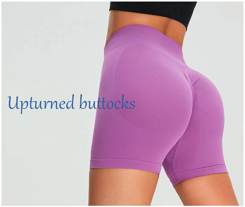 High Waist Seamless Shorts Women Scrunch Butt Yoga Shorts Push Up Gym Shorts Athletic Booty Fitness Workout Short Women Clothing