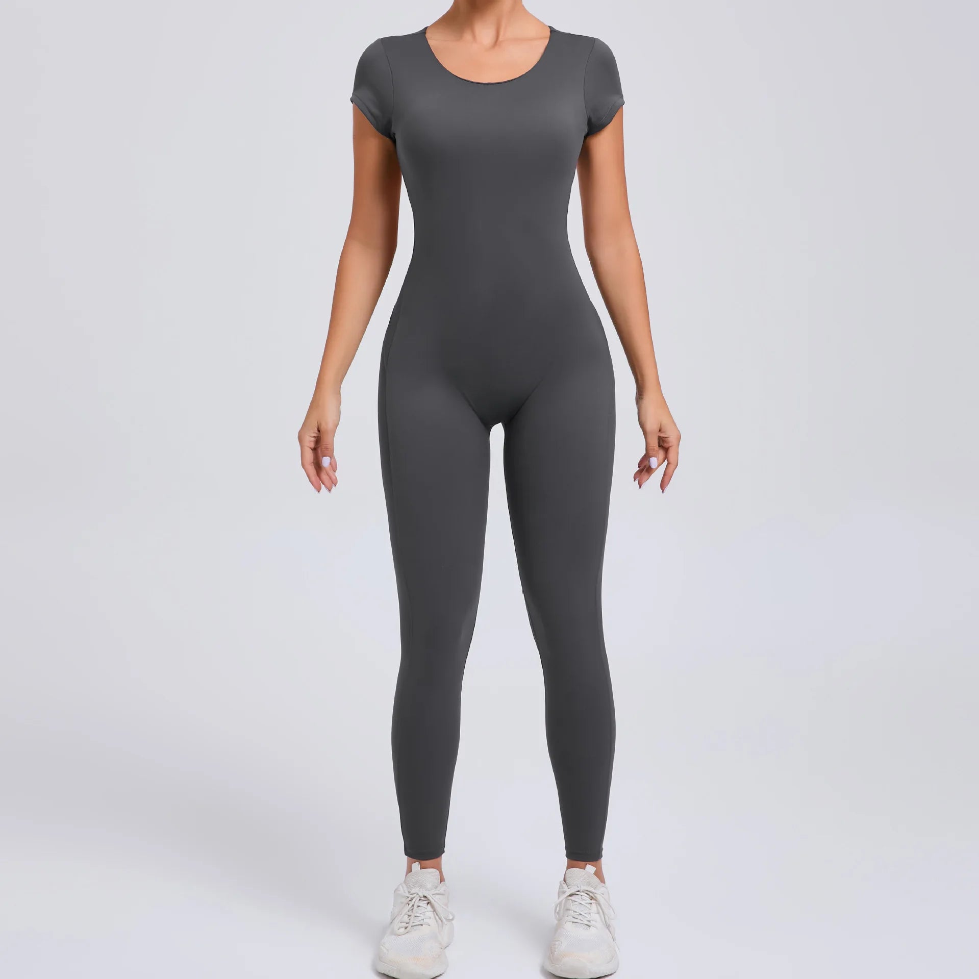 Yoga Suit Women's Jumpsuit One Piece Sports Suit Short Sleeve Gym Clothes Push Up Training Fitness Yoga Bodysuit Sportswear