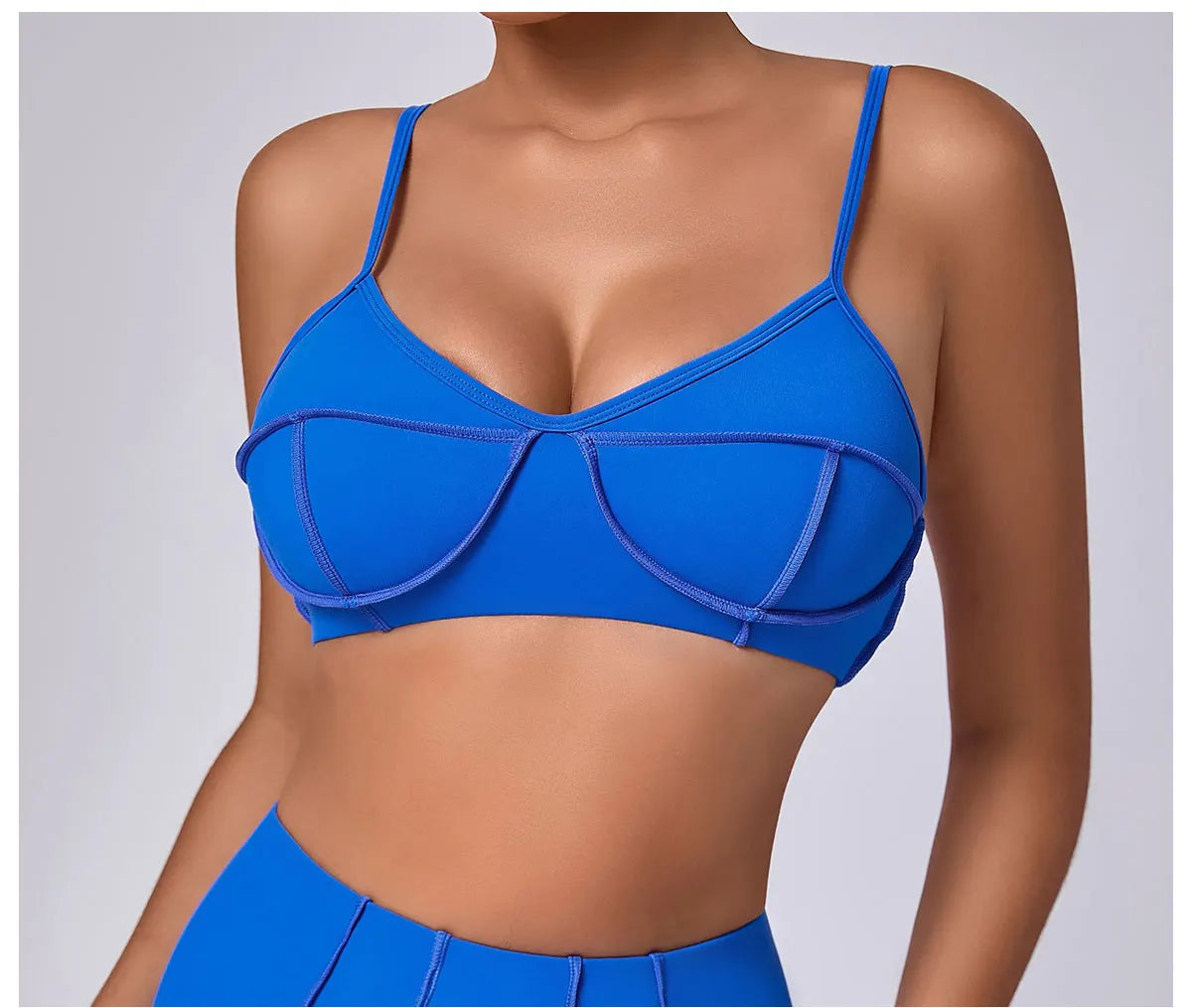 Sports Bra Anti-Sweat Fitness Top Women Yoga Bra Shockproof Crop Top Push Up High Strength Sport Bra Breathable Gym Workout Top
