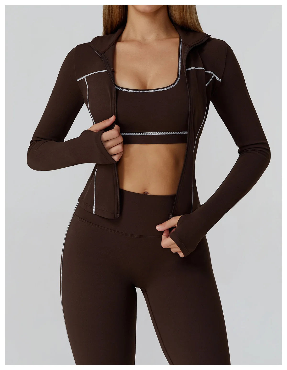 Yoga Clothes Women Sport Jacket Running Long Sleeve Shirt Sports Jackets Top Workout Coat Gym Training Clothing Workout Yoga Top