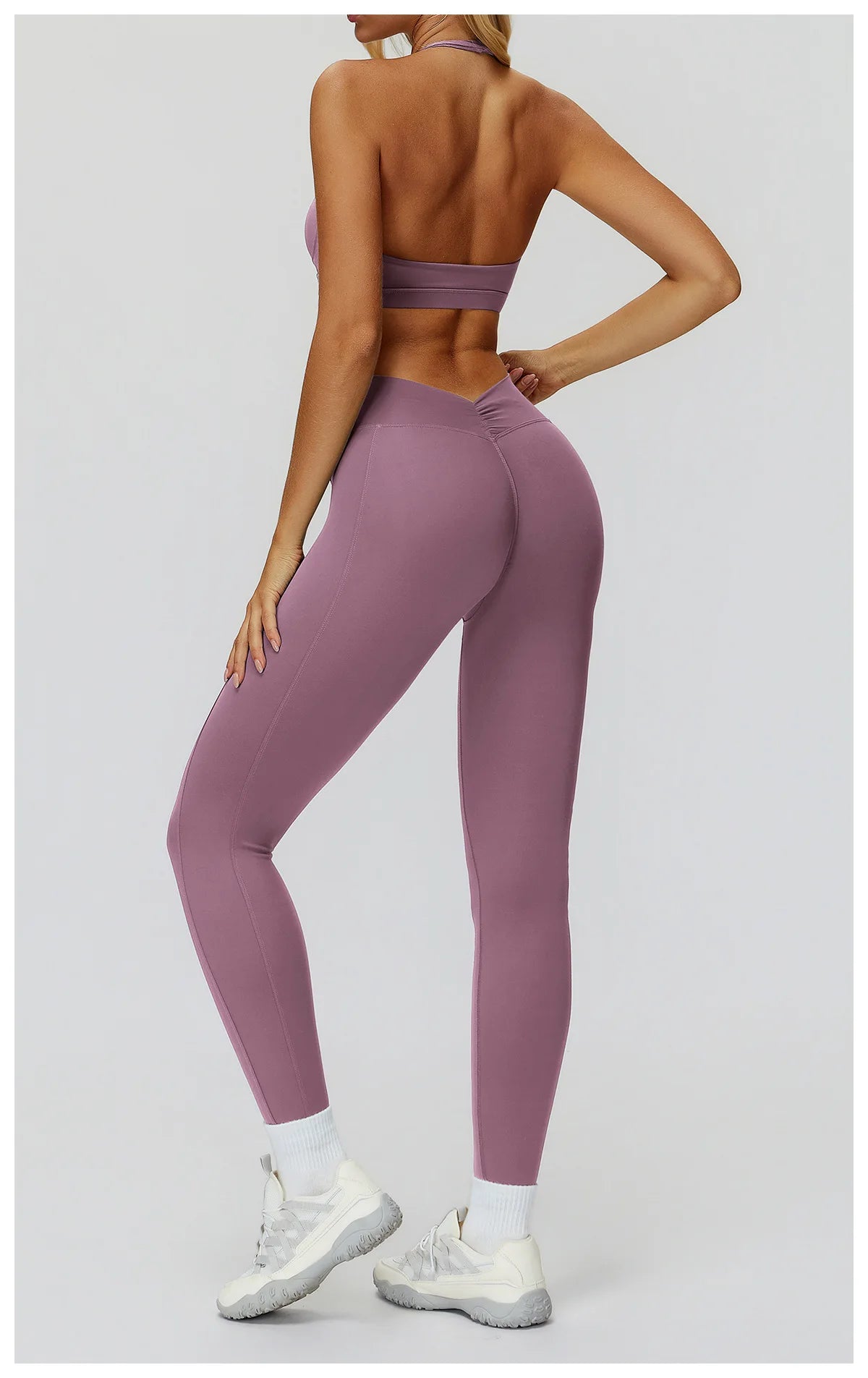 Yoga Suit 2PCS Women Tracksuit Sports Bra High Waist Legging Gym Set Fitness Outfit Running Workout Clothes Push Up Sportswear