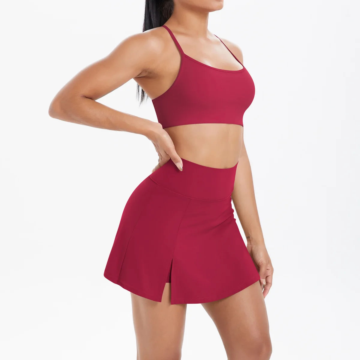 Yoga Outfits Women Tracksuit Sport Bras Shorts Workout Set Women Yoga Clothes Fitness Yoga Short Skirt Gym Set Yoga Sets