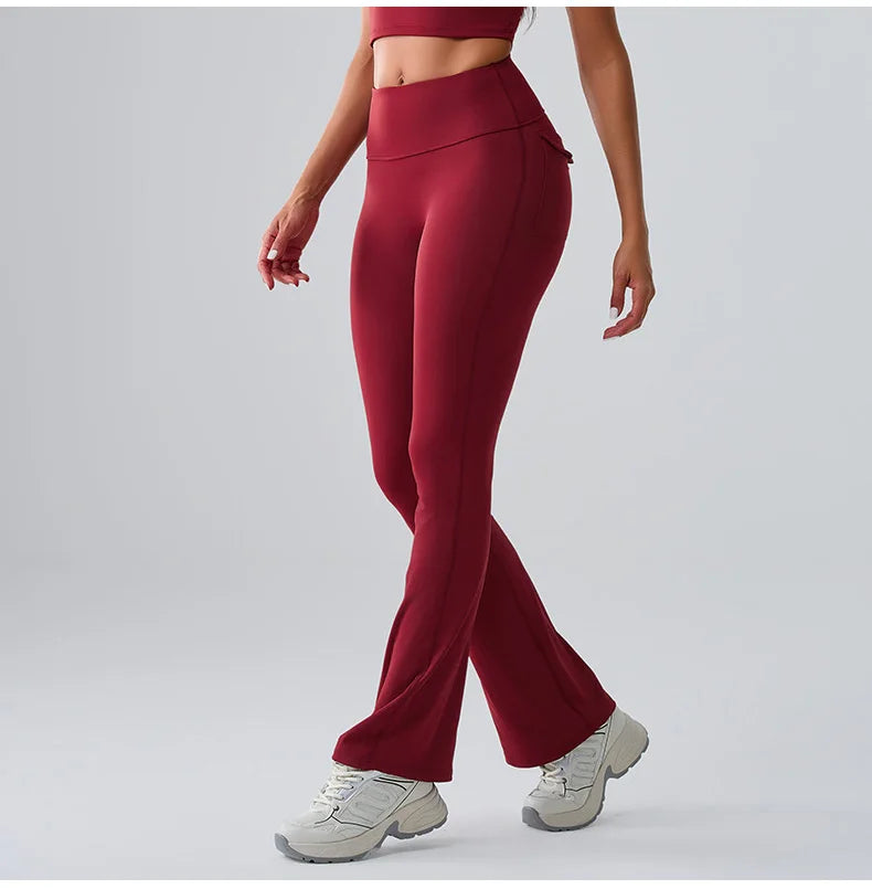 Sports Leggings Women Flares Leggings High Waist Tights Scrunch Butt Yoga Flares Pants Push Up Gym Leggings Women Yoga Clothes