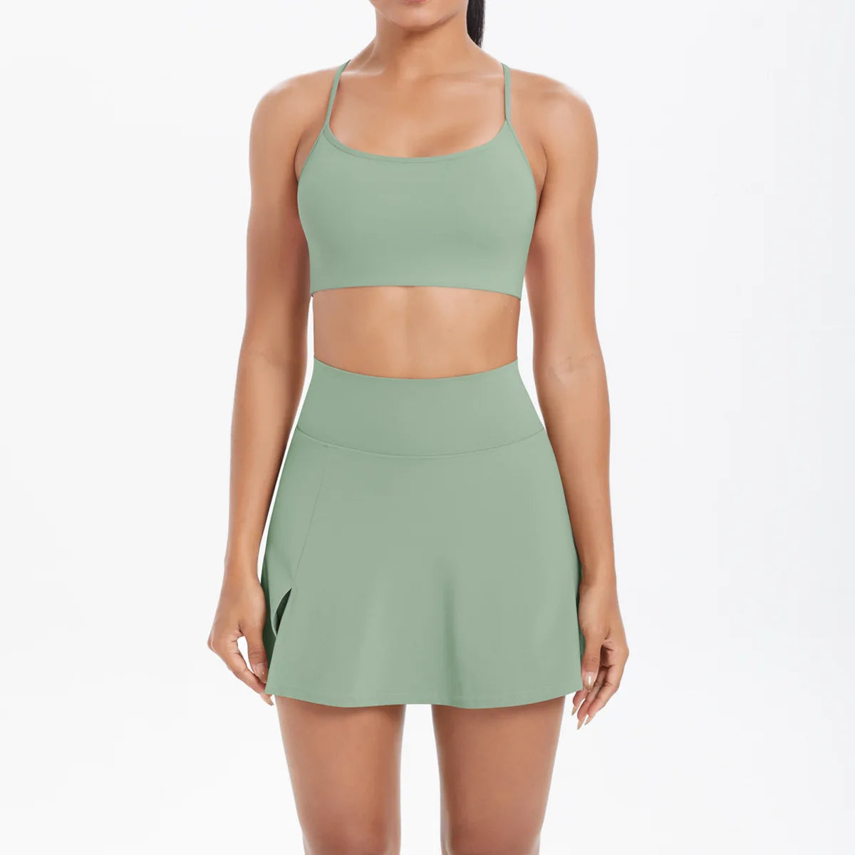 Yoga Outfits Women Tracksuit Sport Bras Shorts Workout Set Women Yoga Clothes Fitness Yoga Short Skirt Gym Set Yoga Sets