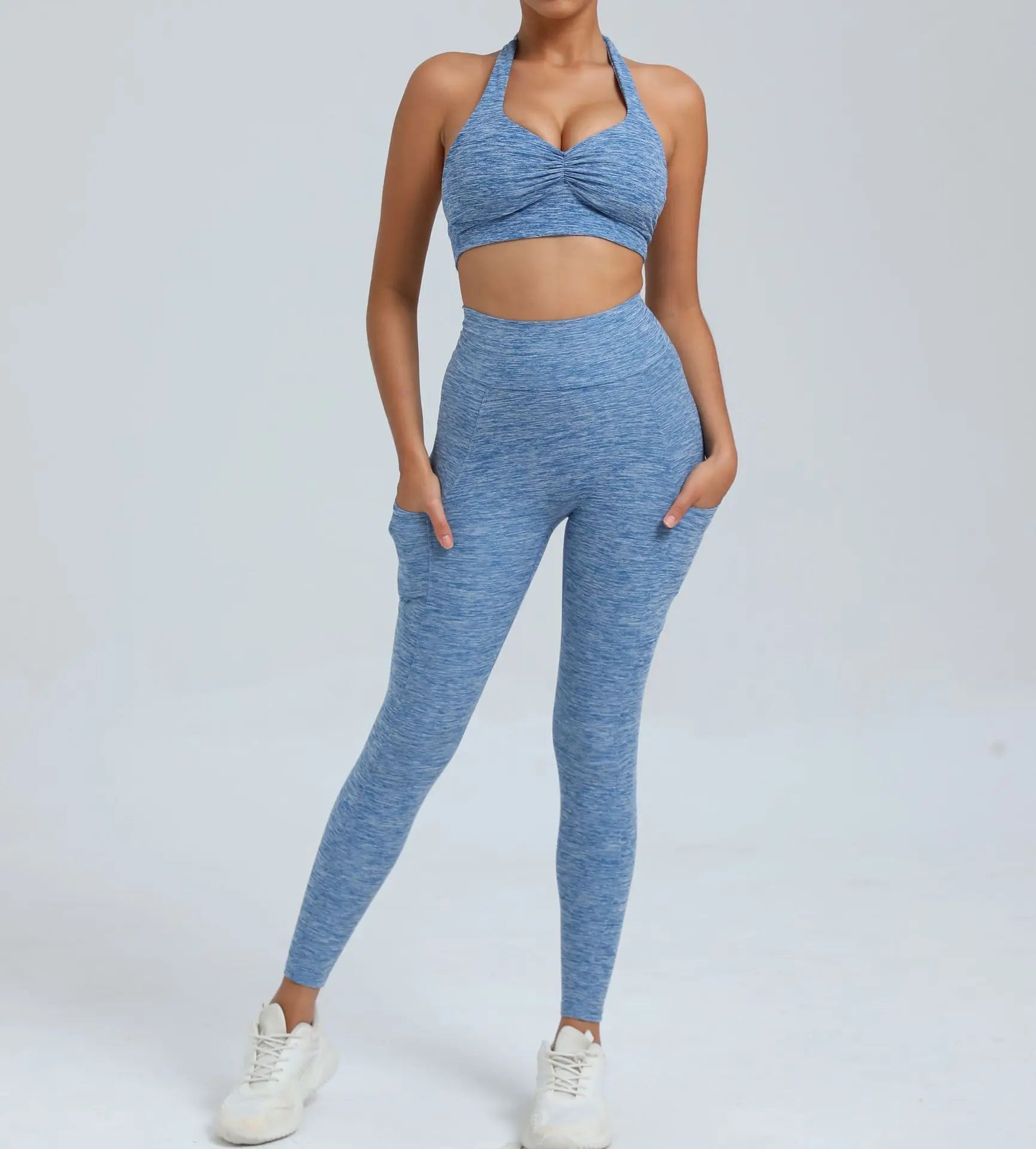 Fitness Suit Women Tracksuit Yoga Set Sportswear Workout Clothes Sports Bra High Waist Leggings Gym Clothing Sports Suits