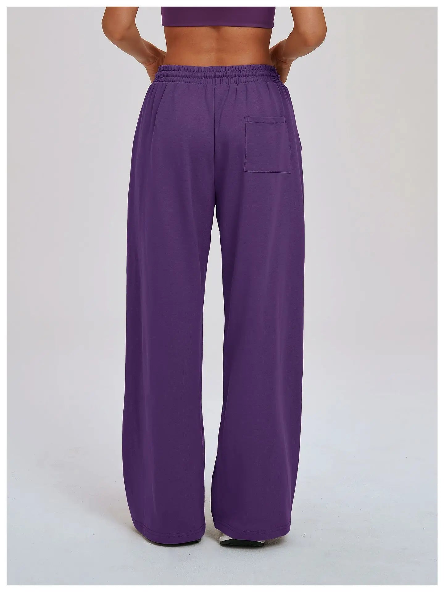 Yoga Pants Women's Gym Workout Pants Loose Wide Leg Casual Straight Leg Pants Outdoor Cycling And Running Sports Pants