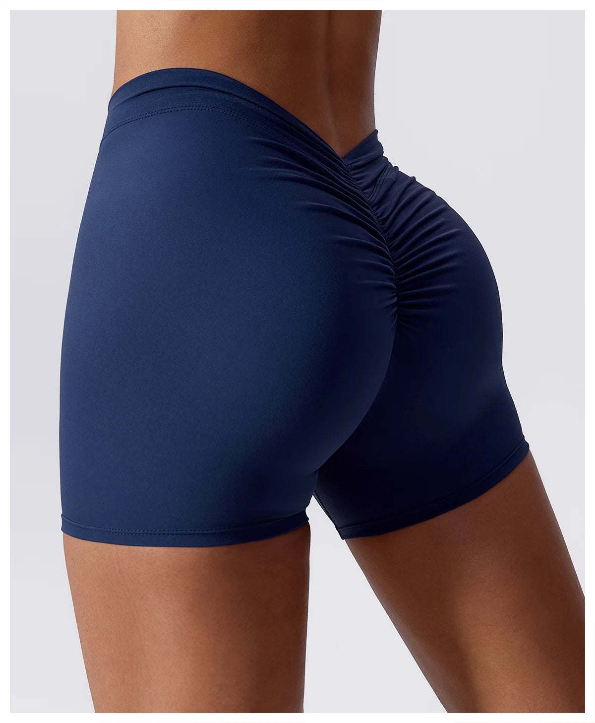 Women Yoga Shorts High Waist Scrunch Butt Lifting Comfort Fitness Gym Tights Squat Proof Naked Feel V-shaped Back Sports Shorts