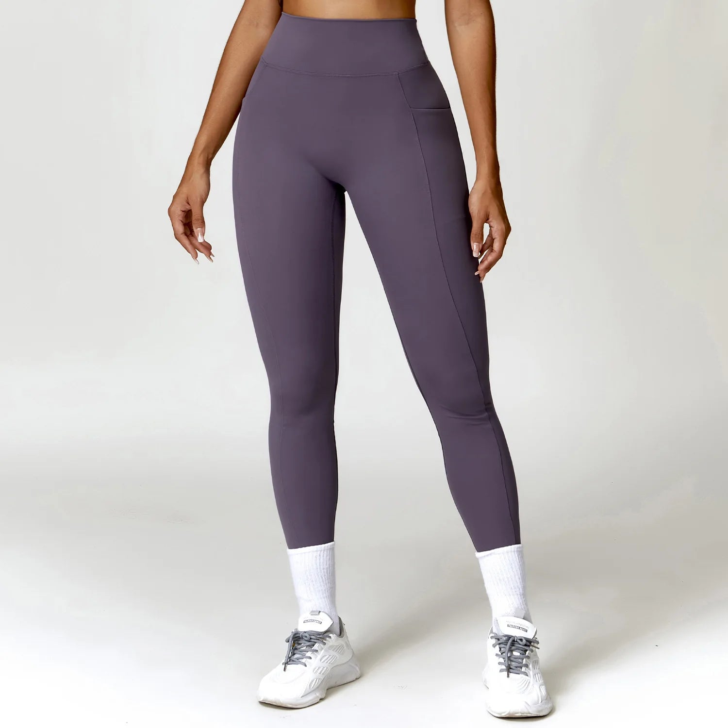 V-shaped Back Leggings Fitness Women Sport Leggings High Waist Elastic Solid Yoga Pants Gym Jogging Push Up Slim Pants Female