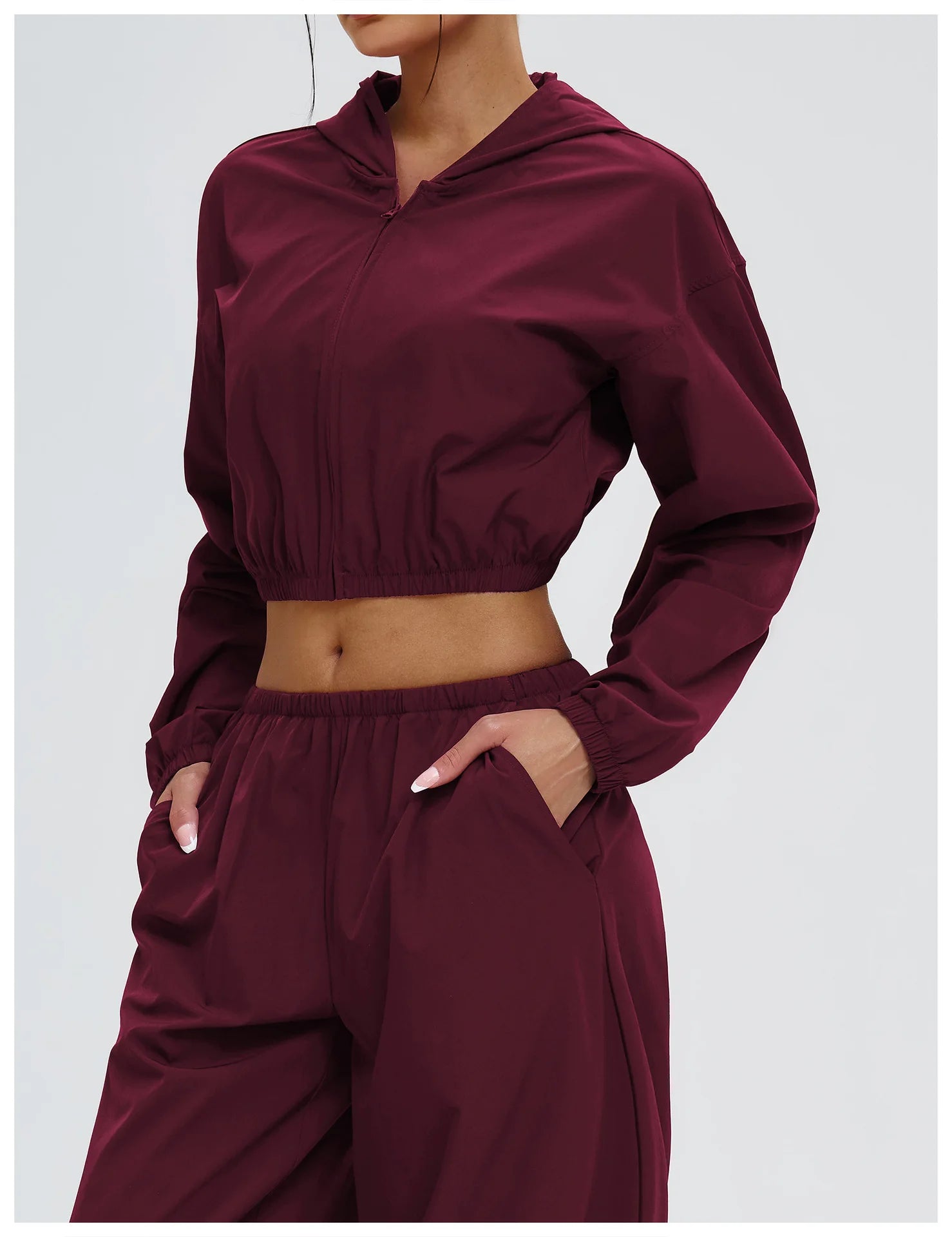New Yoga Long Sleeve Outdoor Sunscreen Coat Women's Zipper Windproof Hoodie Sports Coat Cycling and Mountaineering Outerwear Top