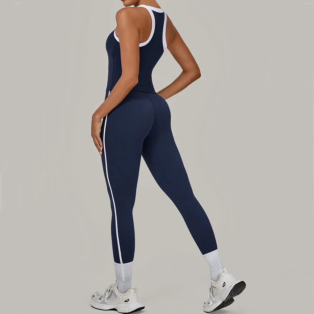 2 Pieces Yoga Set Women's Tracksuit Workout Clothes Sportswear Gym Clothing High Waist Leggings Fitness Bra Push Up Sports Suits