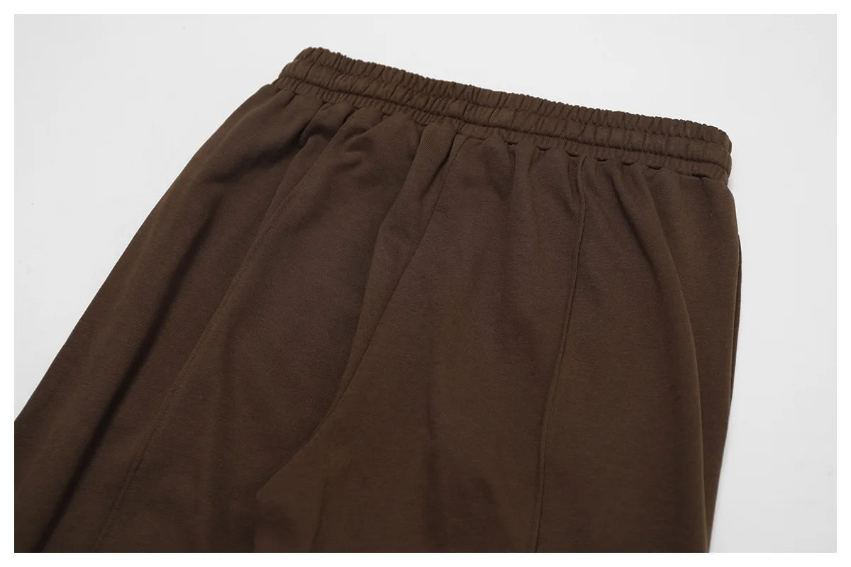 Winter High Waist Loose Fit Sports Sweatpants for Women Pocket Straight Leg Casual Pants Fitness Running Sports Pants for Women
