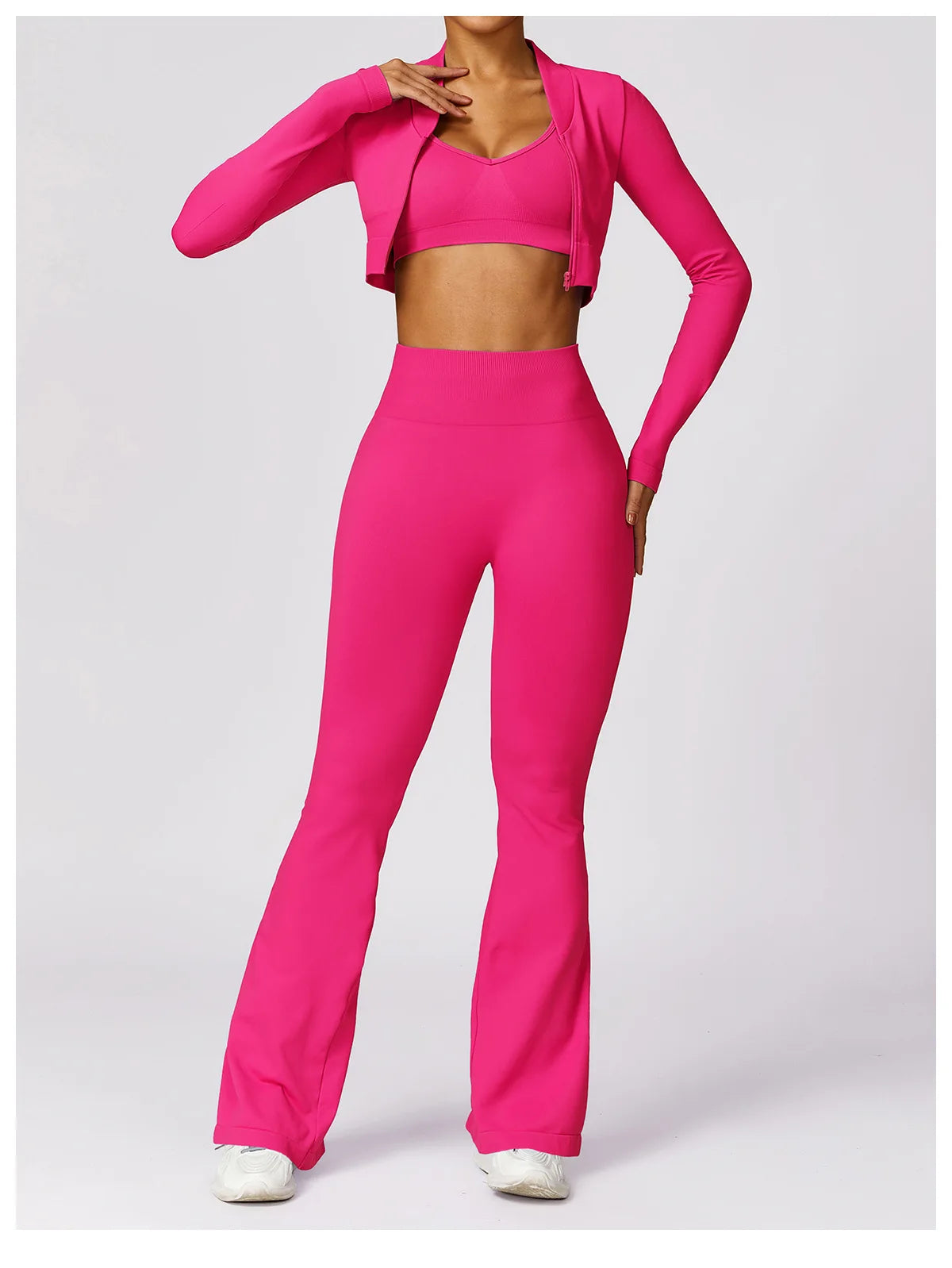 Seamless Flare Leggings Yoga Pants Women High Waist Wide Leg Pants Women Gym Workout Fitness Sports Flared Pant Dance Trousers