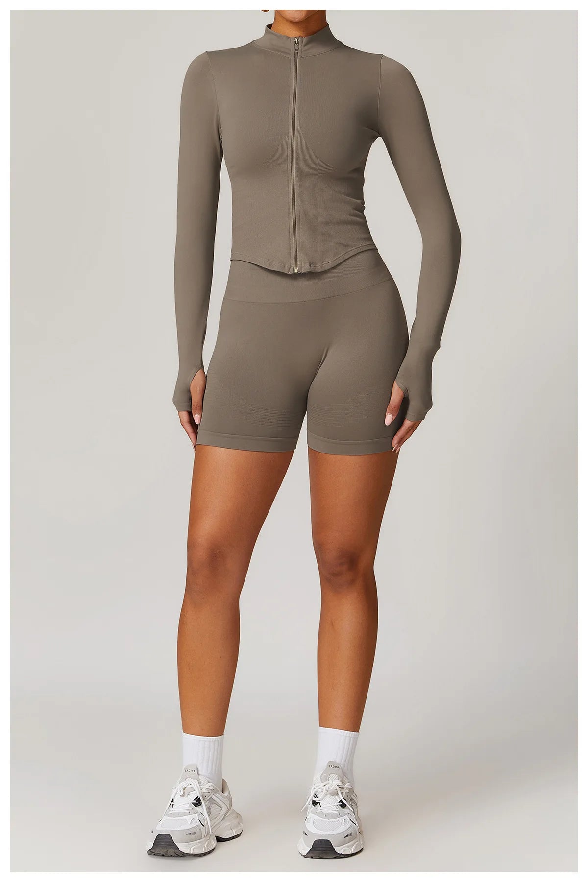 Seamless Yoga Set 3PCS Women Sportswear Workout Clothes Athletic Wear Gym Legging Fitness Bra Crop Top Long Sleeve Sports Suits