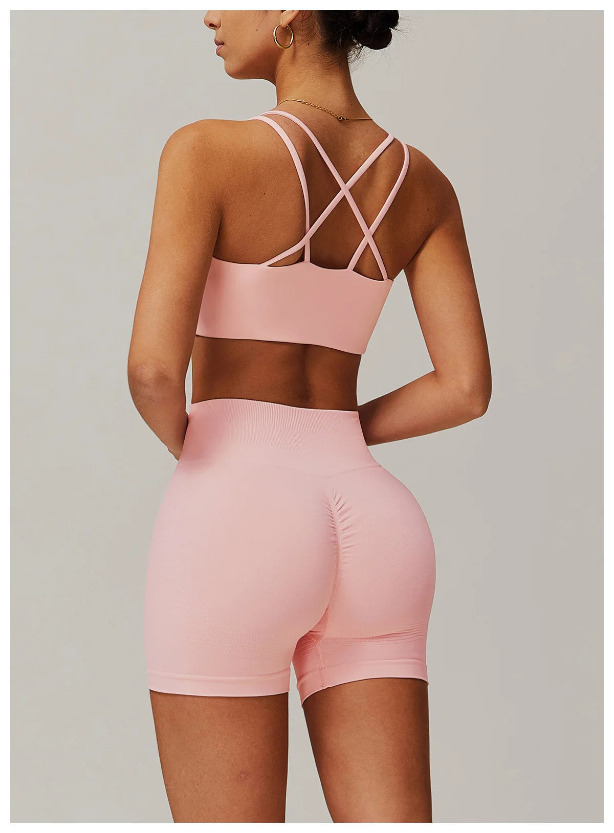 Women's Sports Bra Sexy Criss Cross Straps Back High Support Impact Yoga Underwear Running Fitness Gym Padded Bralette Tops