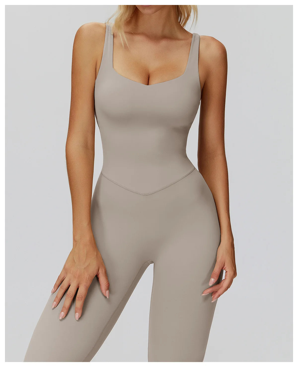 Women's Tracksuit Yoga Set Jumpsuits One Piece Fitness Rompers Sleeveless Sportswear Gym Set Push Up Bodysuits Workout Clothes