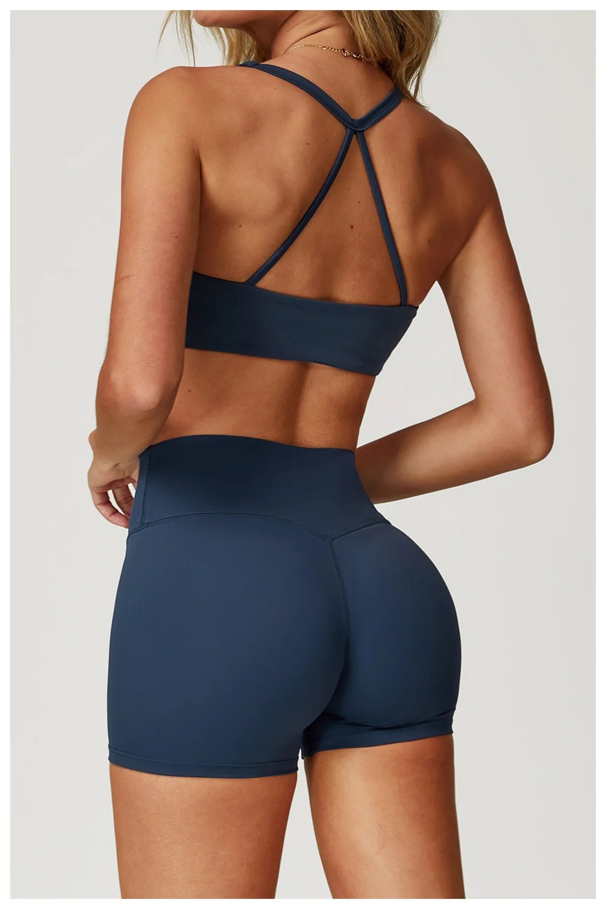 Sexy Backless Gym Sport Bra Sports Bra Anti-sweat Breathable Yoga Bra Shockproof Crop Top Fitness Top Push Up Workout Top Women