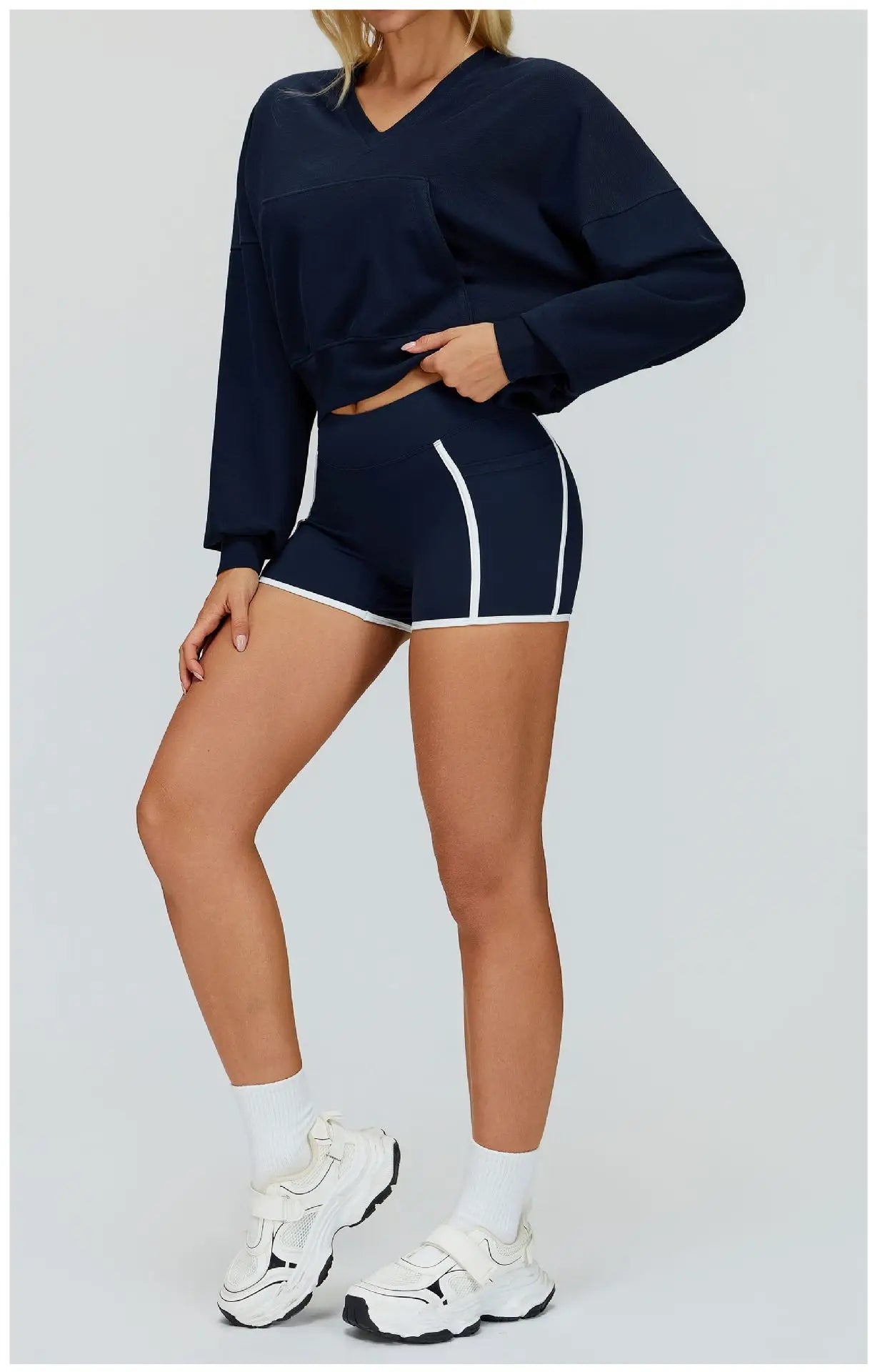 Hooded Hoodie Women's Long Sleeved Warm Windproof Casual Loose Sports Hoodie Outdoor Hiking and Running Sports Jacket