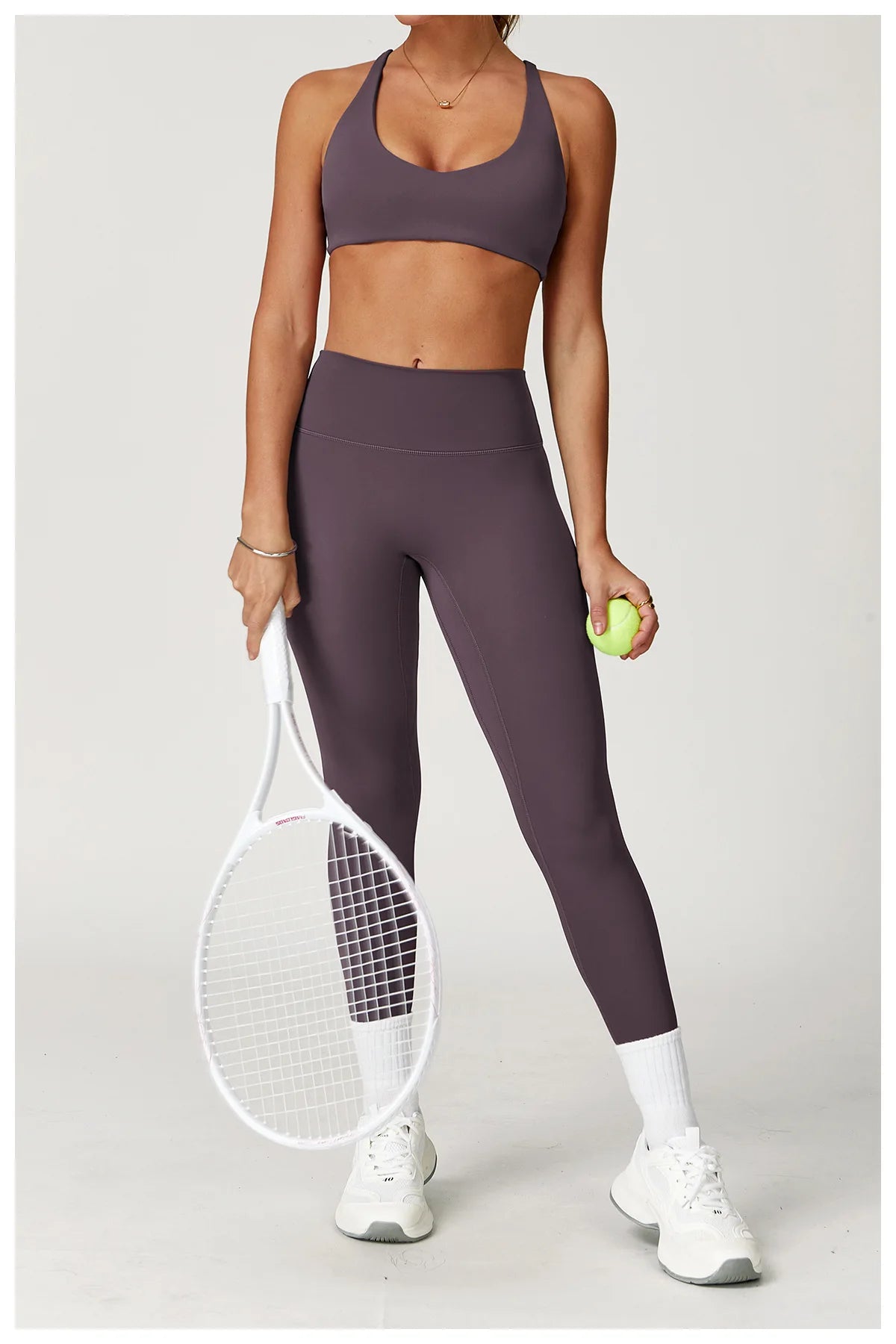 Women's Tracksuit 2PCS Fitness Suit Yoga Set Sportswear Workout Sports Bra High Waist Leggings Gym Clothing Seamless Sports Suit
