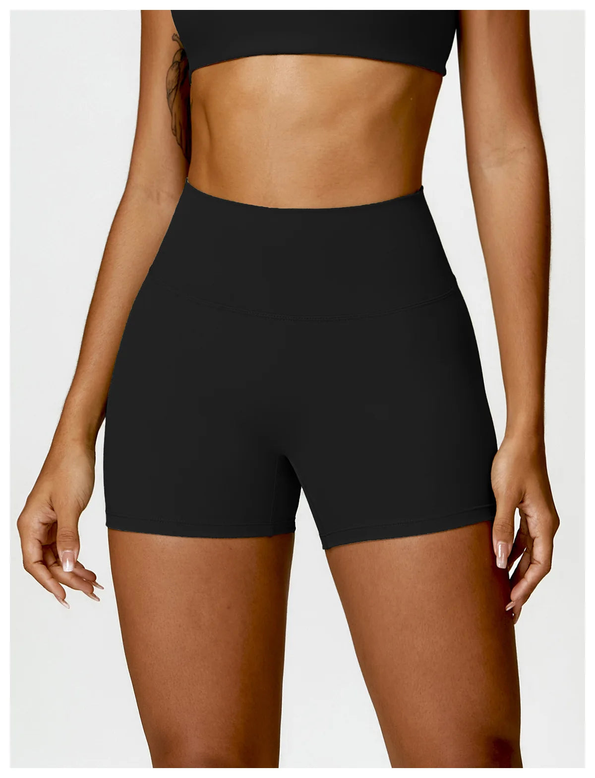 Women Sports Short Yoga Legging Shorts Squat Proof High Waist Fitness Tight Shorts Cycling Running Push Up Workout Gym Shorts