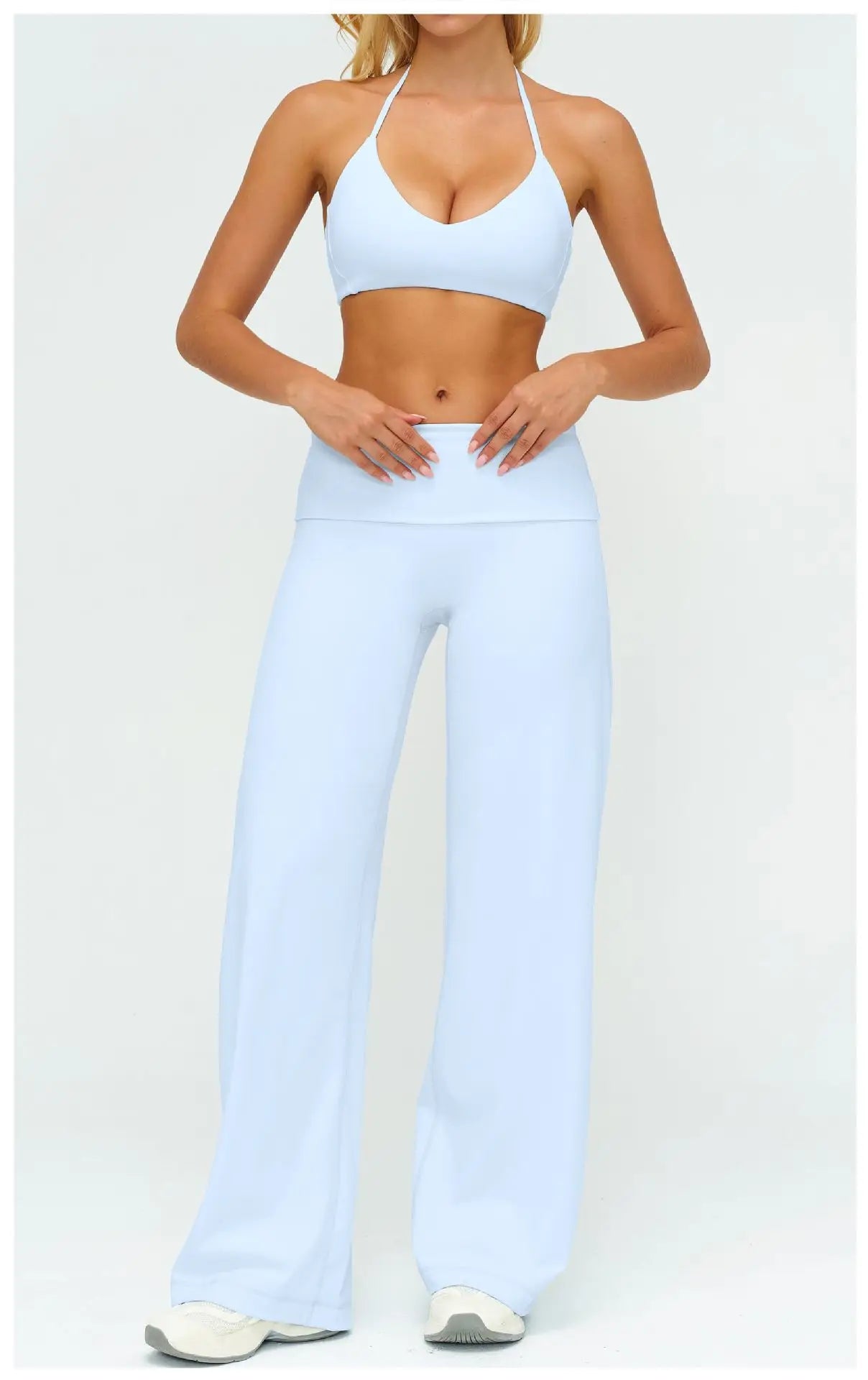 2/3PCS Women Tracksuit Yoga Set Sportswear Workout Clothes Athletic Wear Gym Outfit Fitness Bra Crop Top Long Sleeve Sports Suit