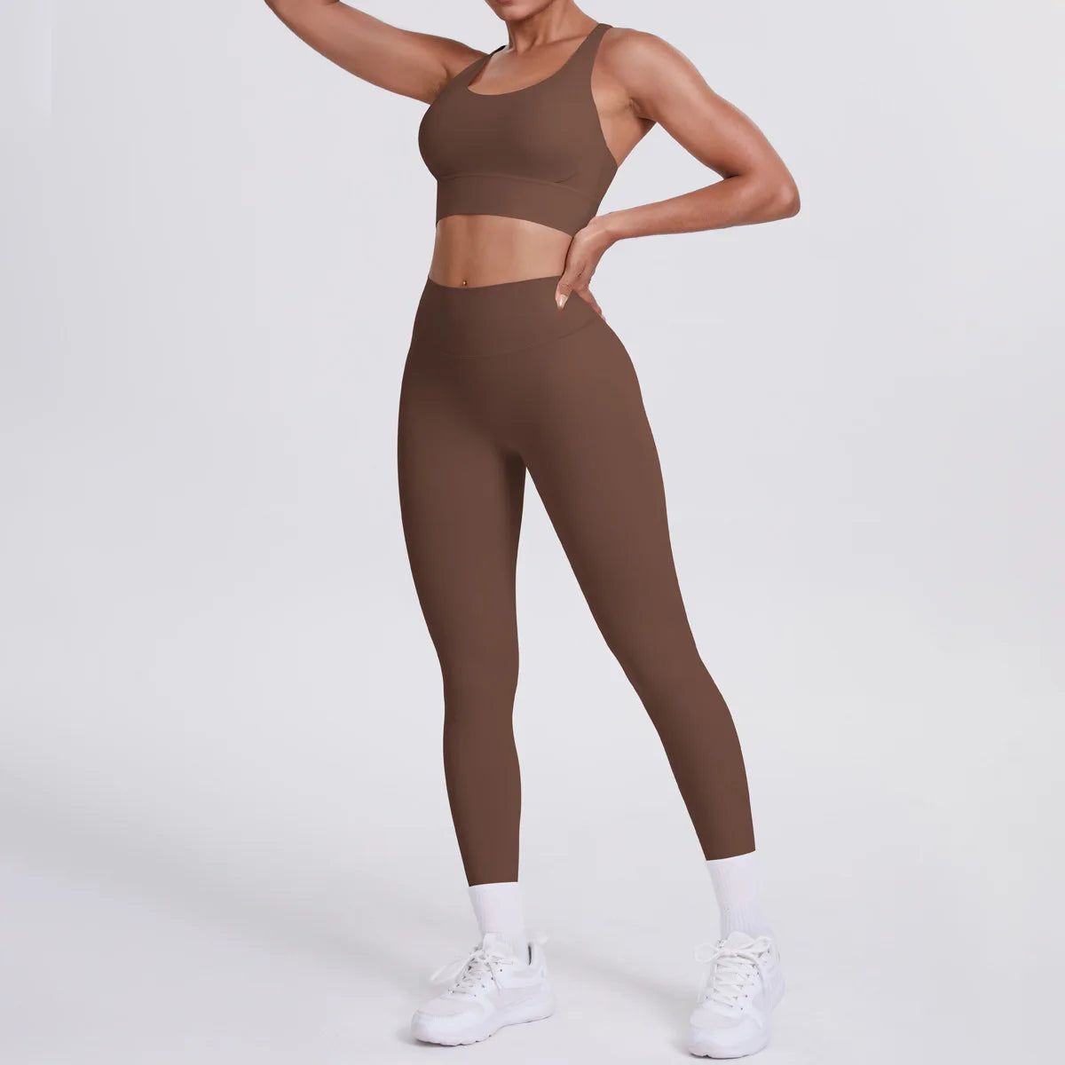 JJUREN Seamless Yoga Suit Women Tracksuit Sports Bra High Waist Leggings Yoga Outfit Gym Set Fitness Workout Clothes Sportswear