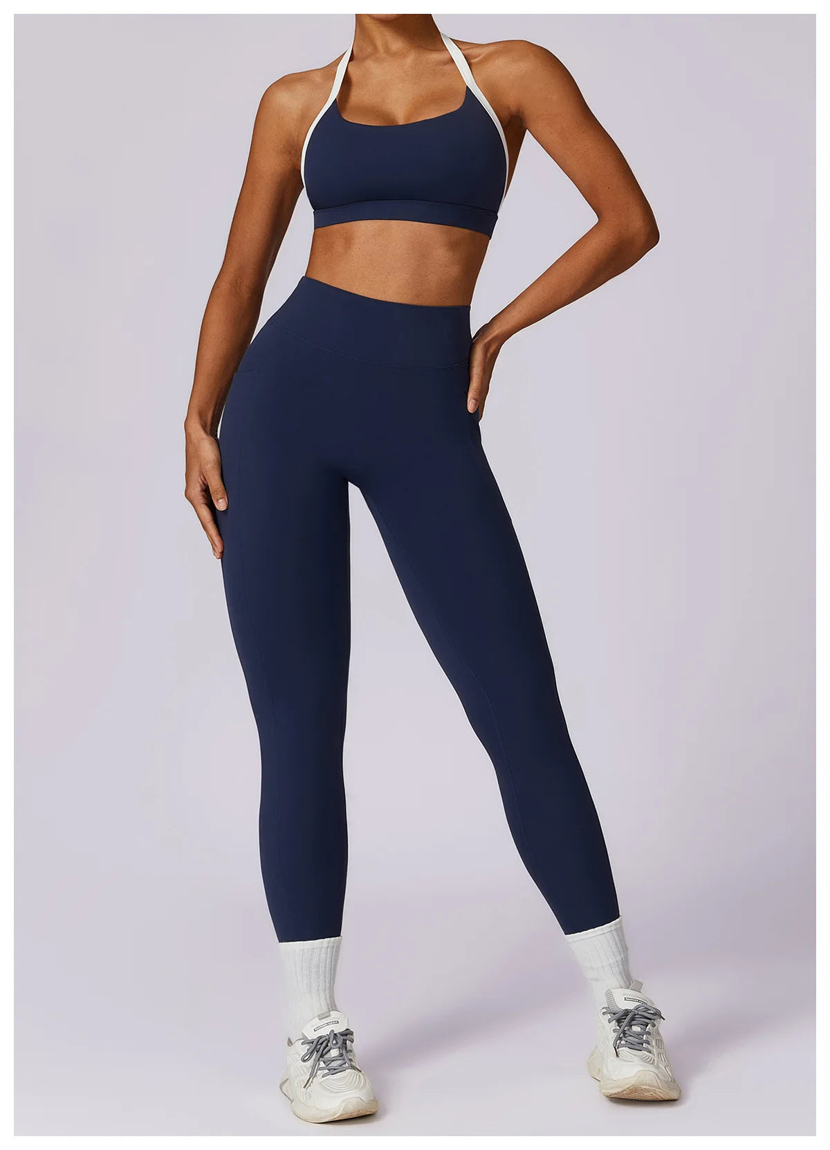V-shaped Back Leggings Fitness Women Sport Leggings High Waist Elastic Solid Yoga Pants Gym Jogging Push Up Slim Pants Female