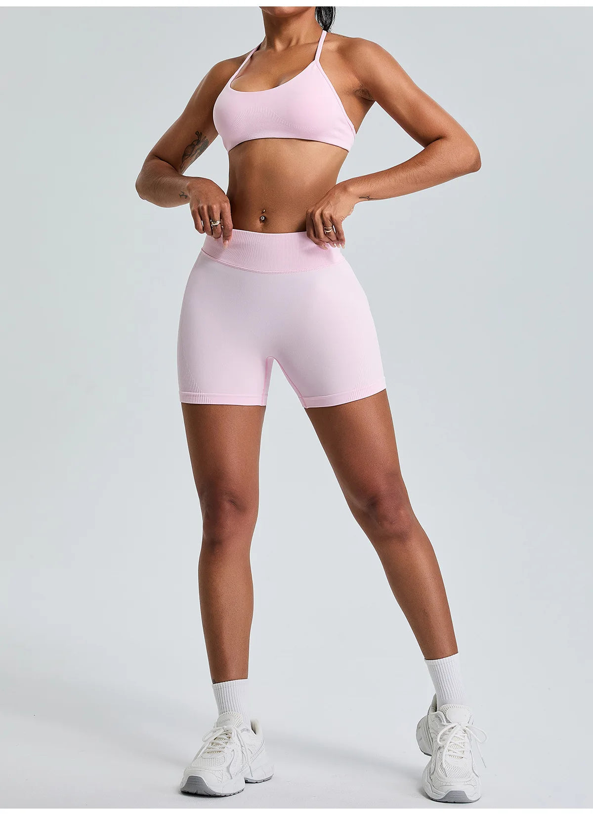 Seamless Yoga Shorts Women High Waist Workout Shorts Fitness Yoga Lift Butt Fitness Yoga Gym Running Sports Shorts Sportswear