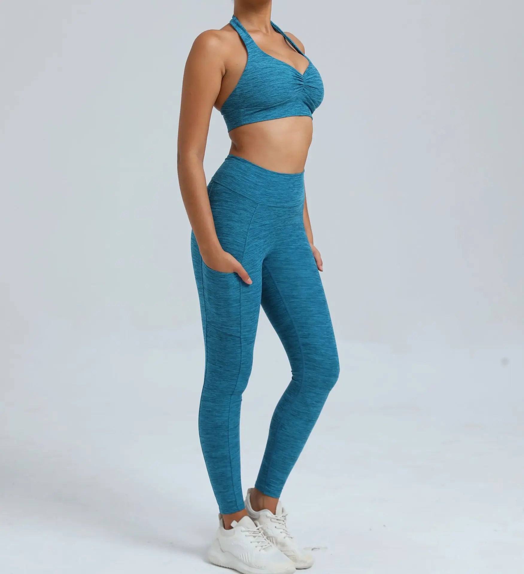 Fitness Suit Women Tracksuit Yoga Set Sportswear Workout Clothes Sports Bra High Waist Leggings Gym Clothing Sports Suits