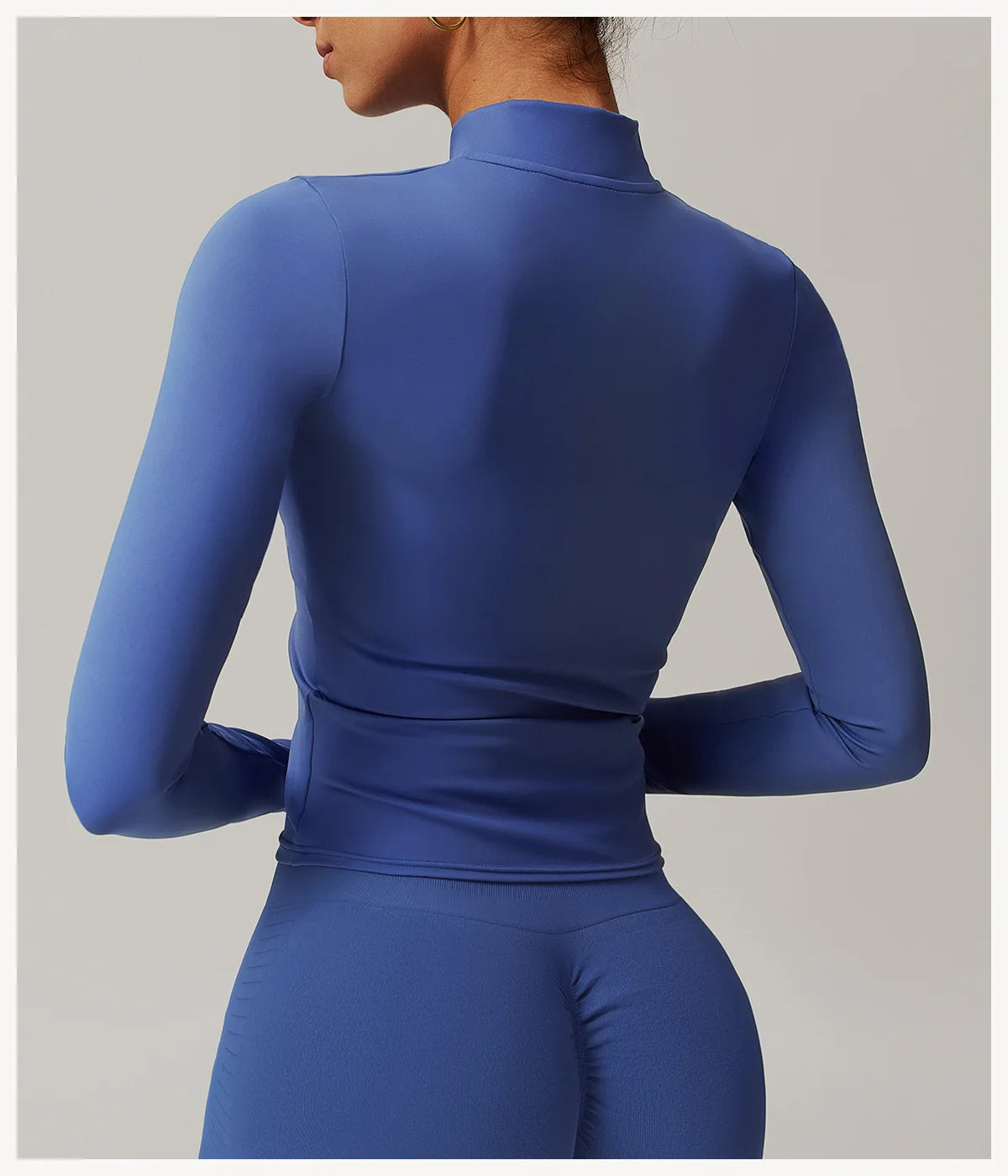 Women Zipper Jacket Yoga T-shirts Solid Sports Top Long Sleeve Crop Tops Running Shirts Sexy Quick Dry Fitness Gym Sport Wear