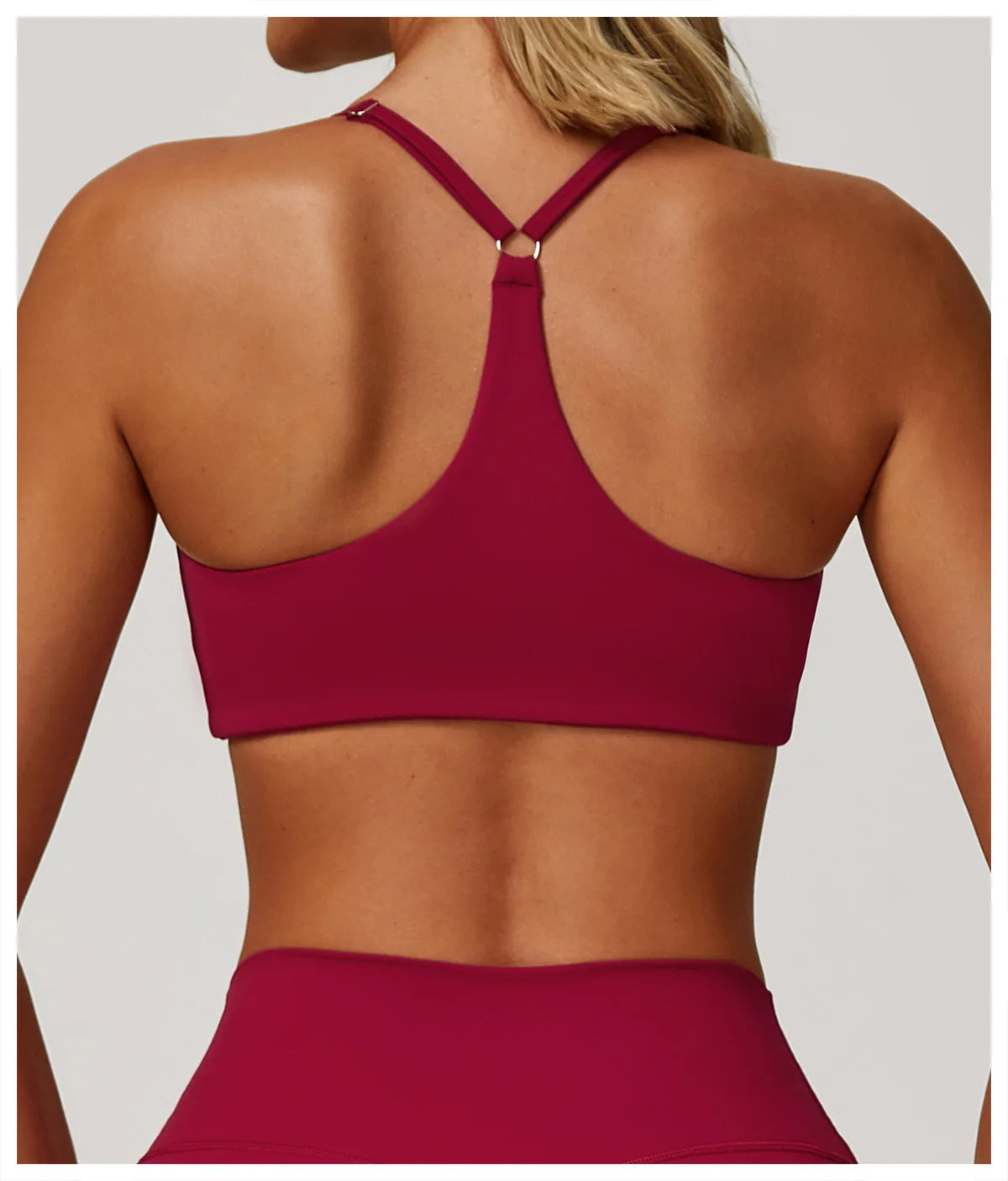 Sexy Women Tops Back Cross Strap Tank Top Push Up Running Impact Sports Bra Breathable Soft Fitness Beauty Solid Color Yoga Bra